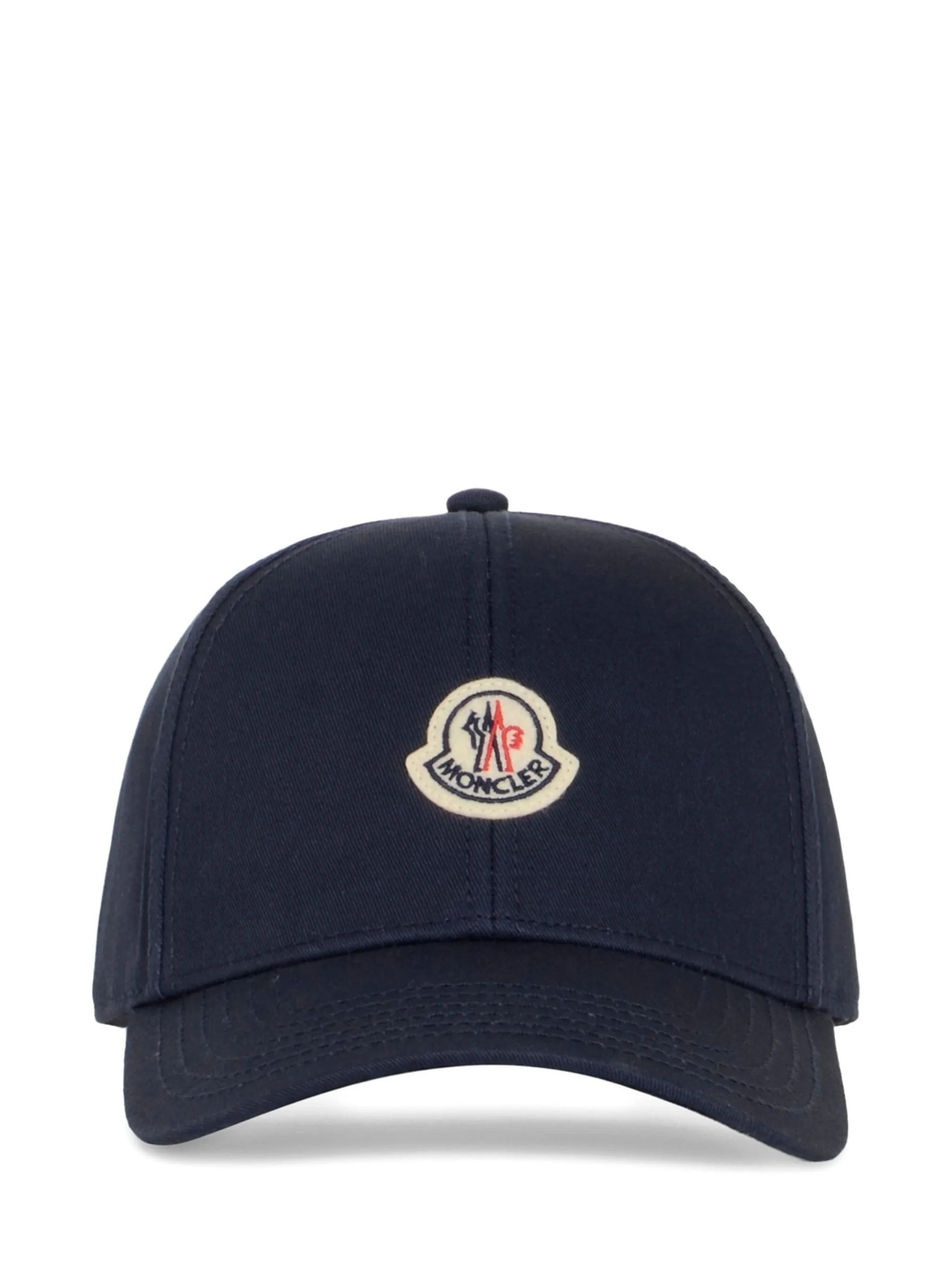Moncler Logo Cotton Baseball Cap