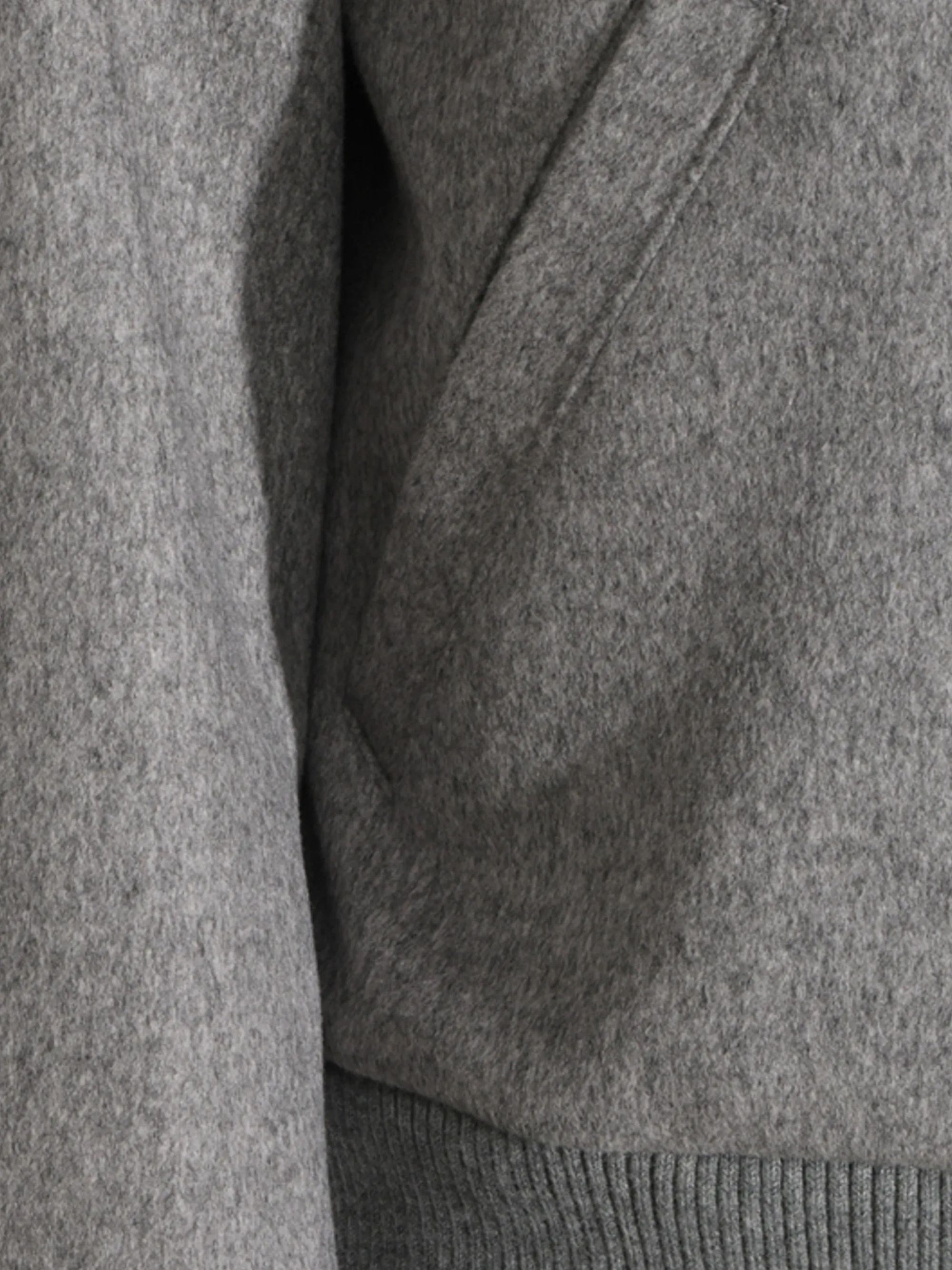 Lardini Ribbed-Trim Wool Bomber Jacket