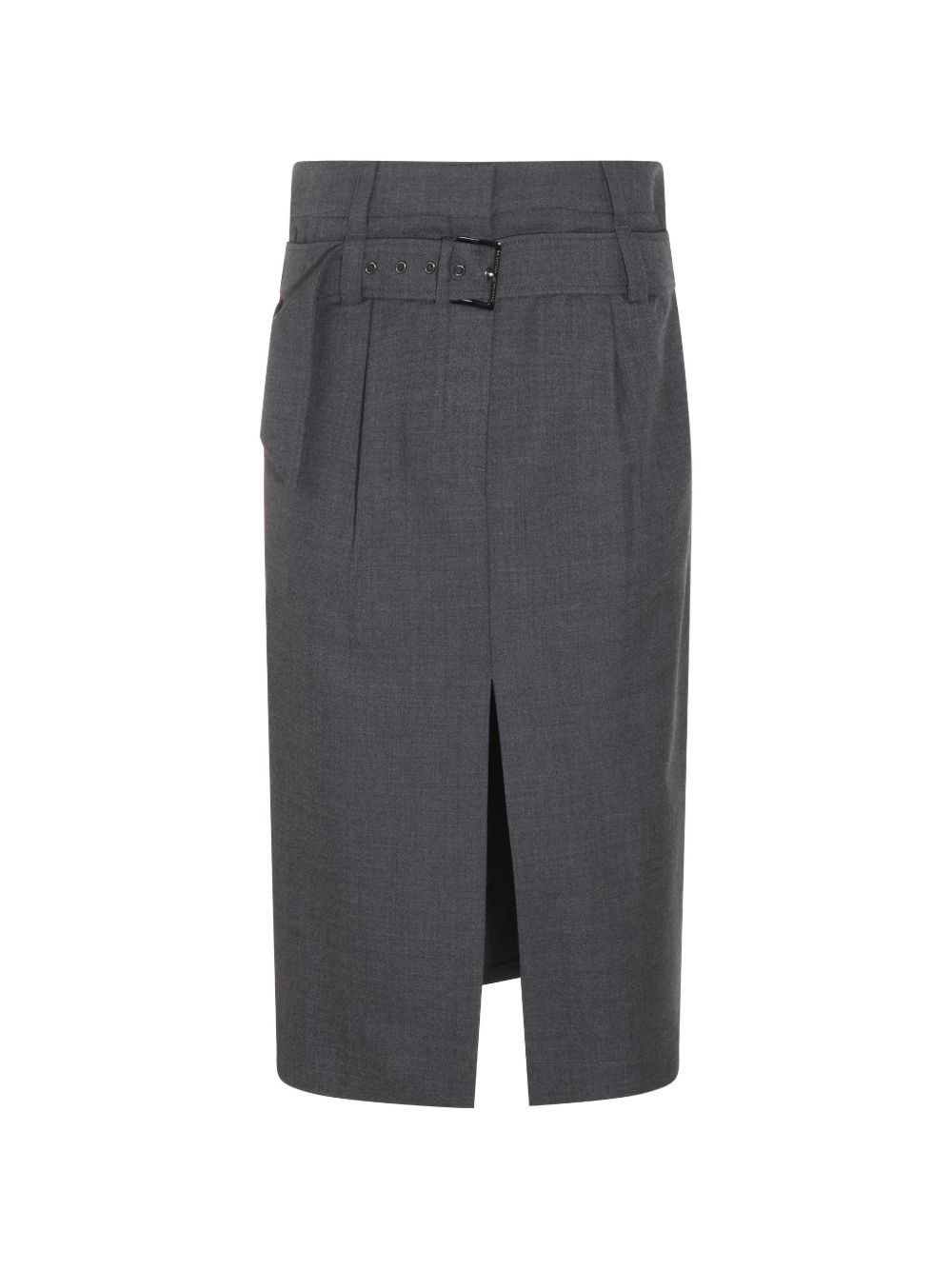 Brunello Cucinelli Wool Long Skirt