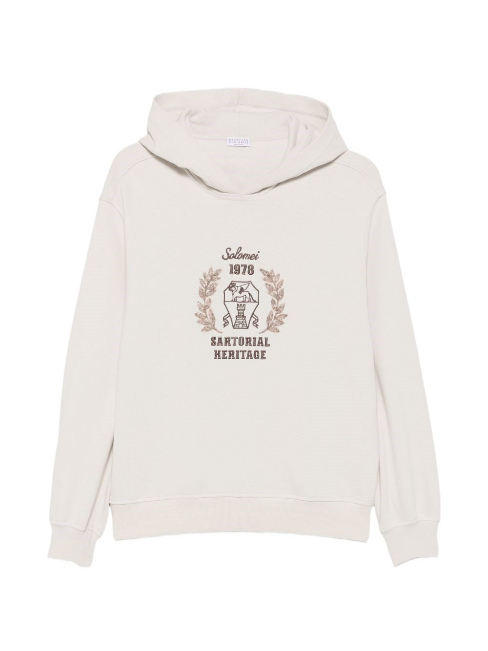 Brunello Cucinelli Logo Cotton Hoodie