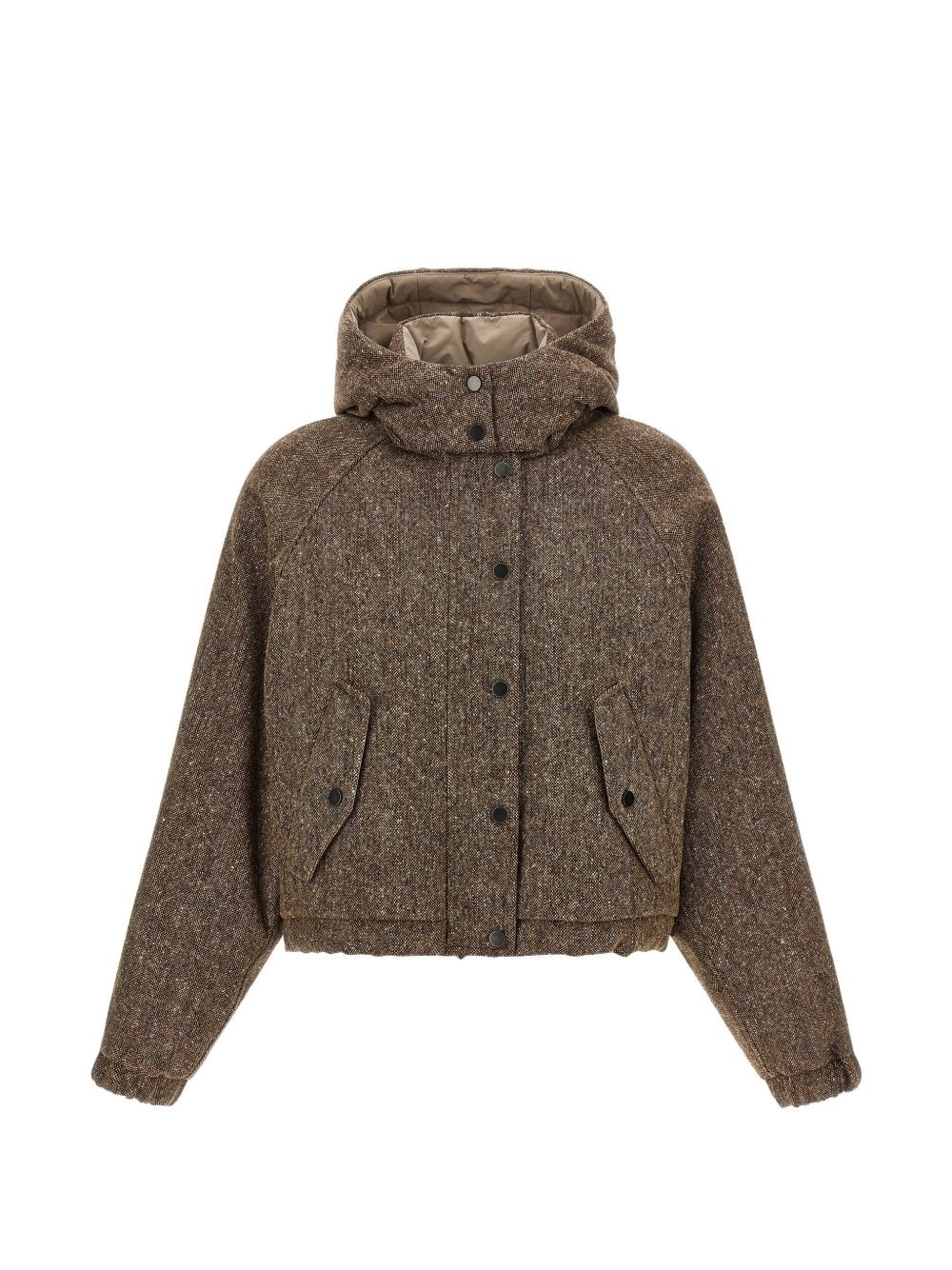 Brunello Cucinelli Nylon And Wool Down Jacket