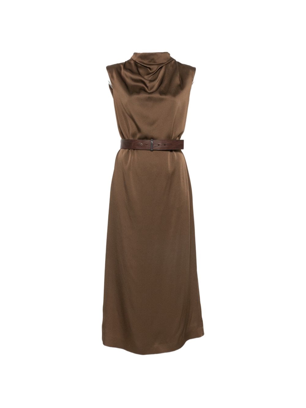 Brunello Cucinelli Belted Midi Dress