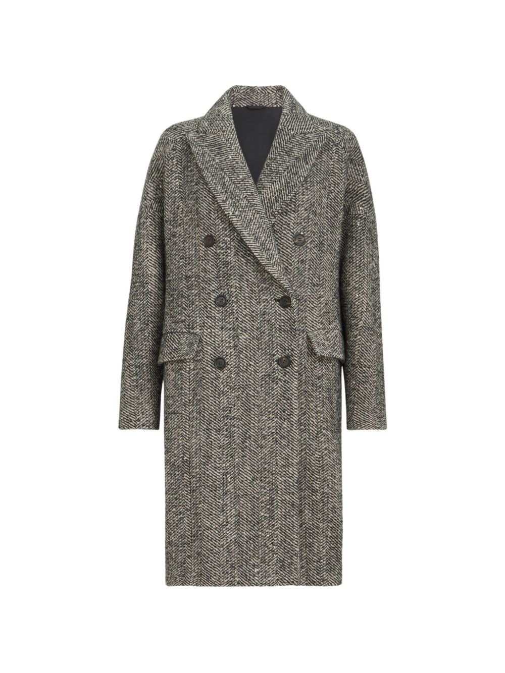 Brunello Cucinelli Wool Double-Breasted Coat