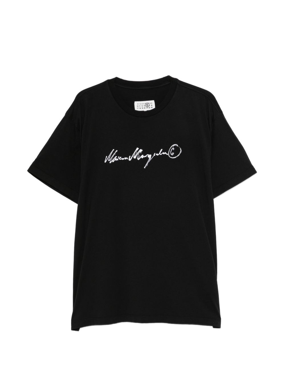 MM6 Maison Margiela Logo T-Shirt In Cotone