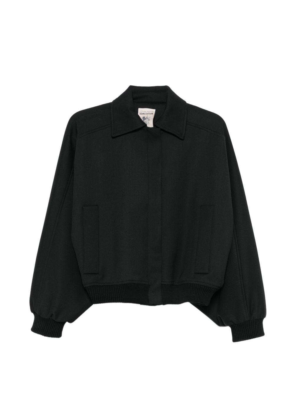 Semicouture Renie Wool Blend Bomber Jacket Semicouture Renie Wool Blend Bomber Jacket