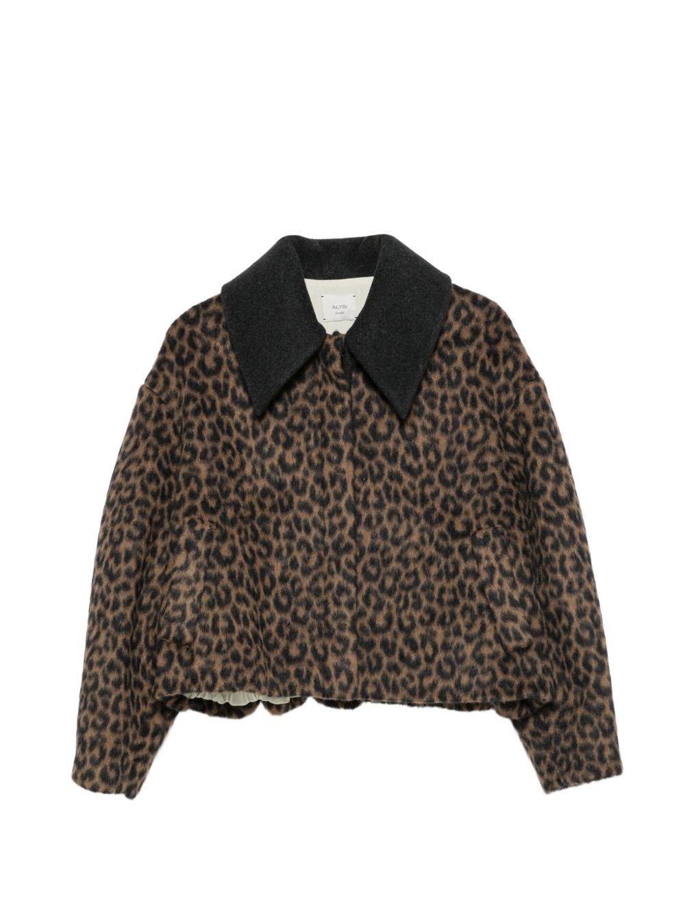 Alysi Wool Blend Bomber Jacket Alysi Alysi Wool Blend Bomber Jacket Alysi