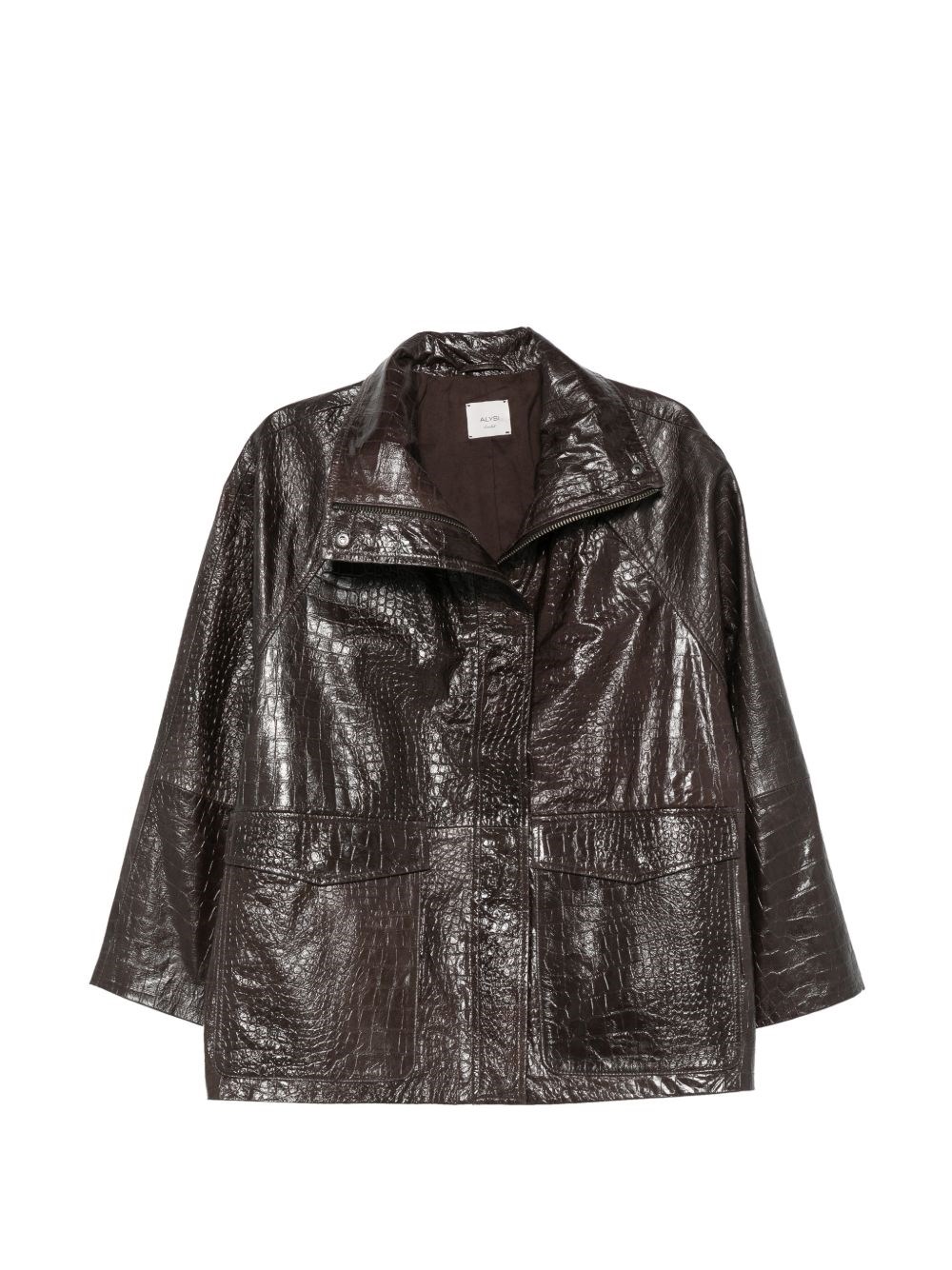 Alysi Alysi Leather Caban Jacket