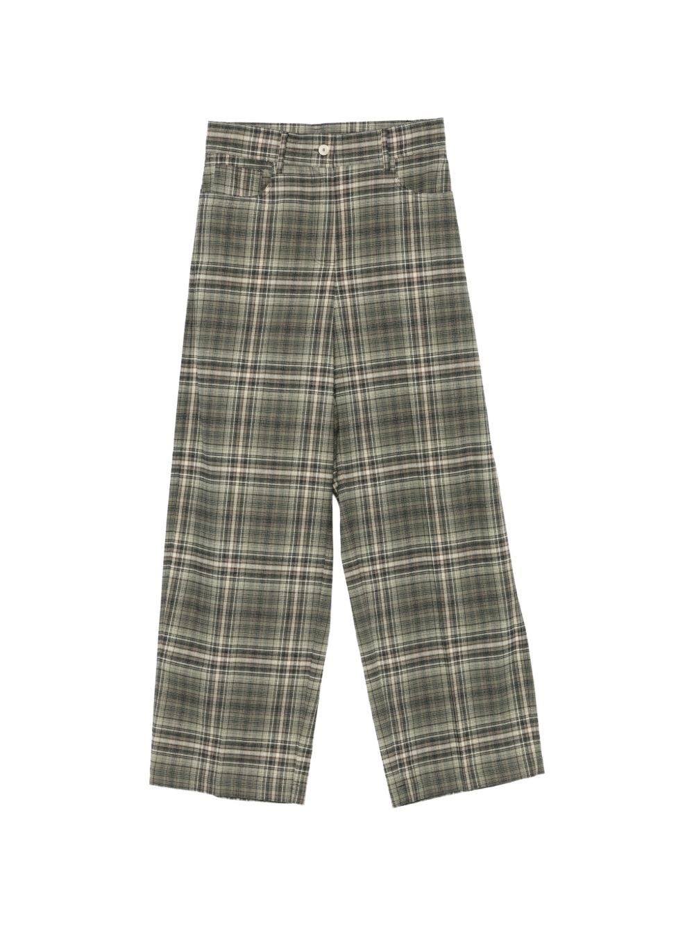 Alysi Pantaloni Tartan In Cotone
