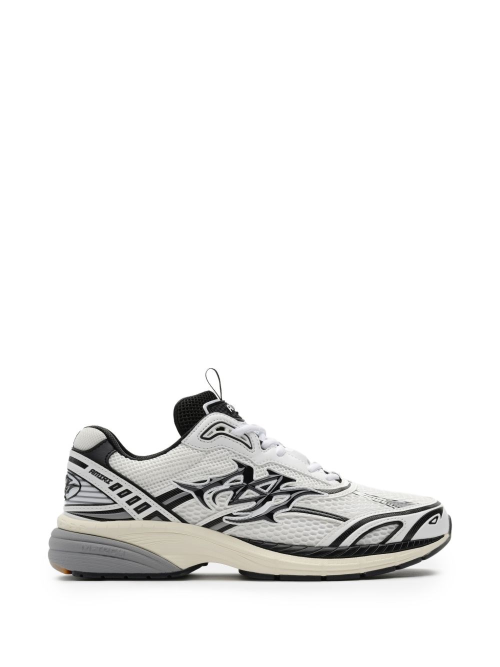 Black and white Mtech sneakers
