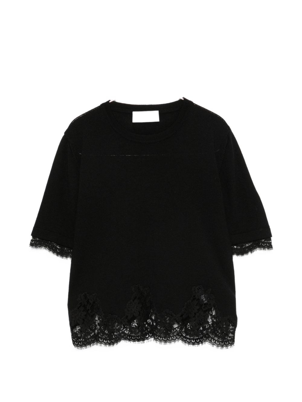 ERMANNO Lace-Detail Wool Sweater