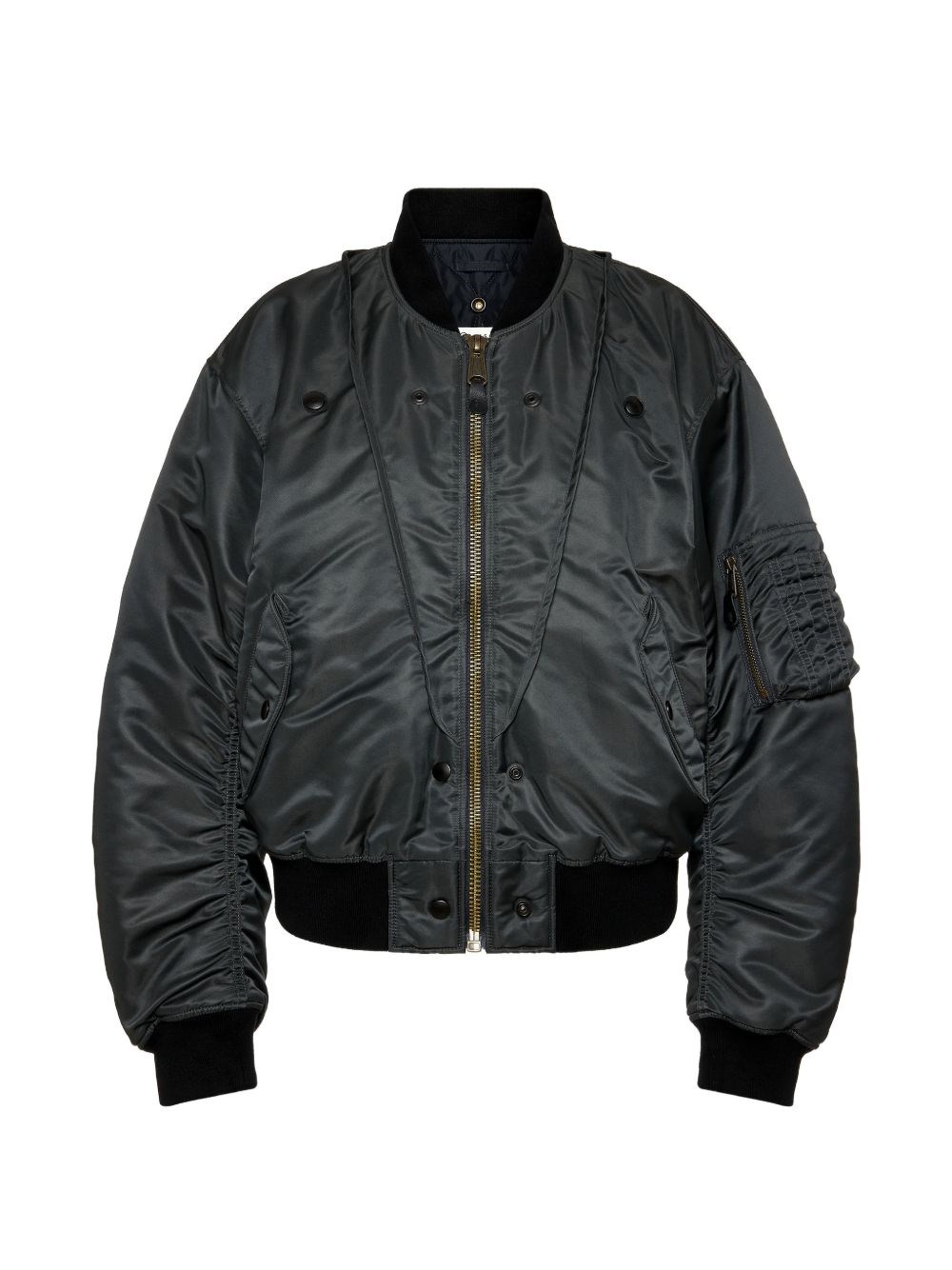 Maison Margiela , Bomber Jackets, Female, Green, Xs, Nylon Bomber Jacket - Image 3