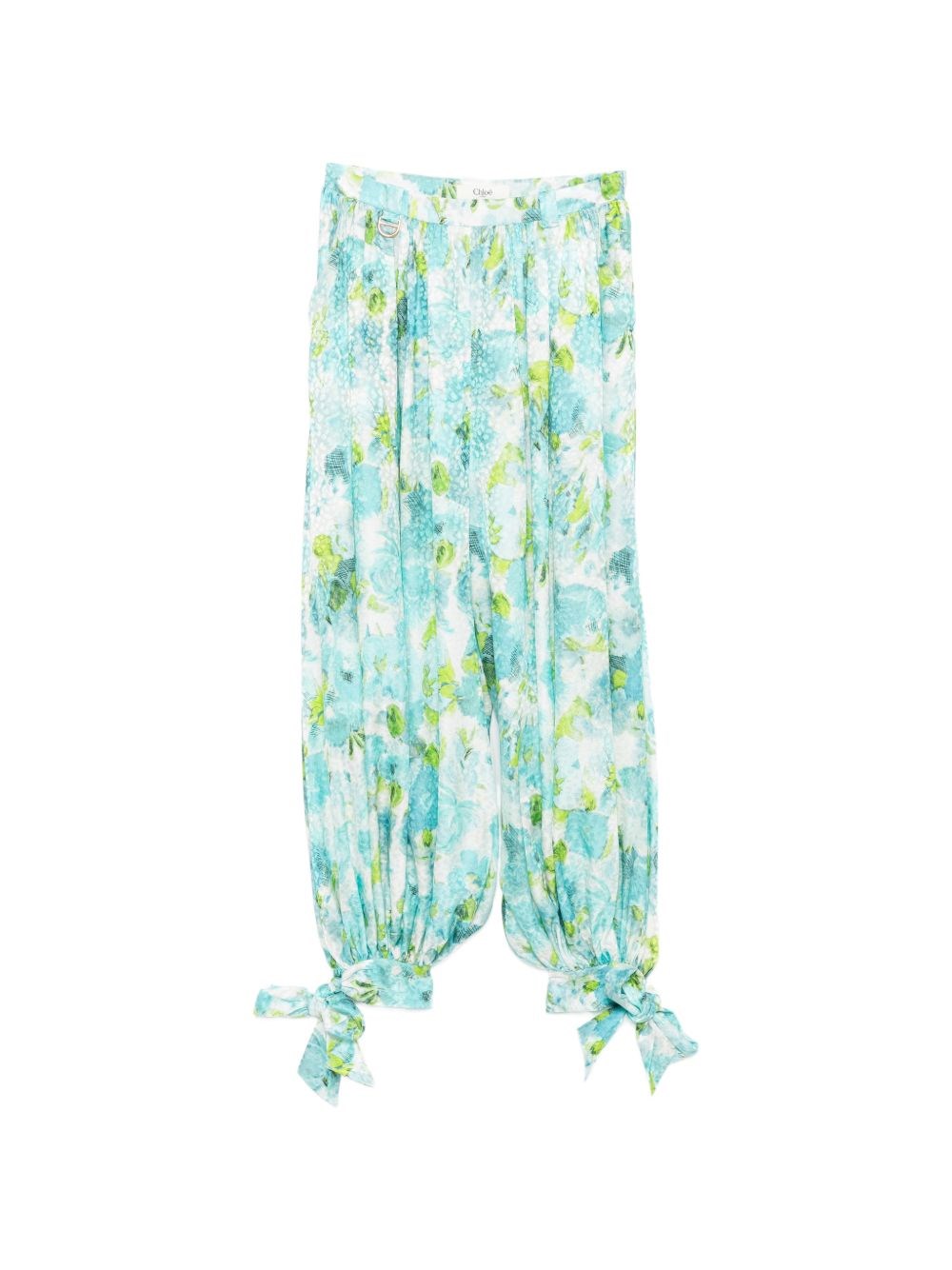 Chloé Printed Silk Trousers