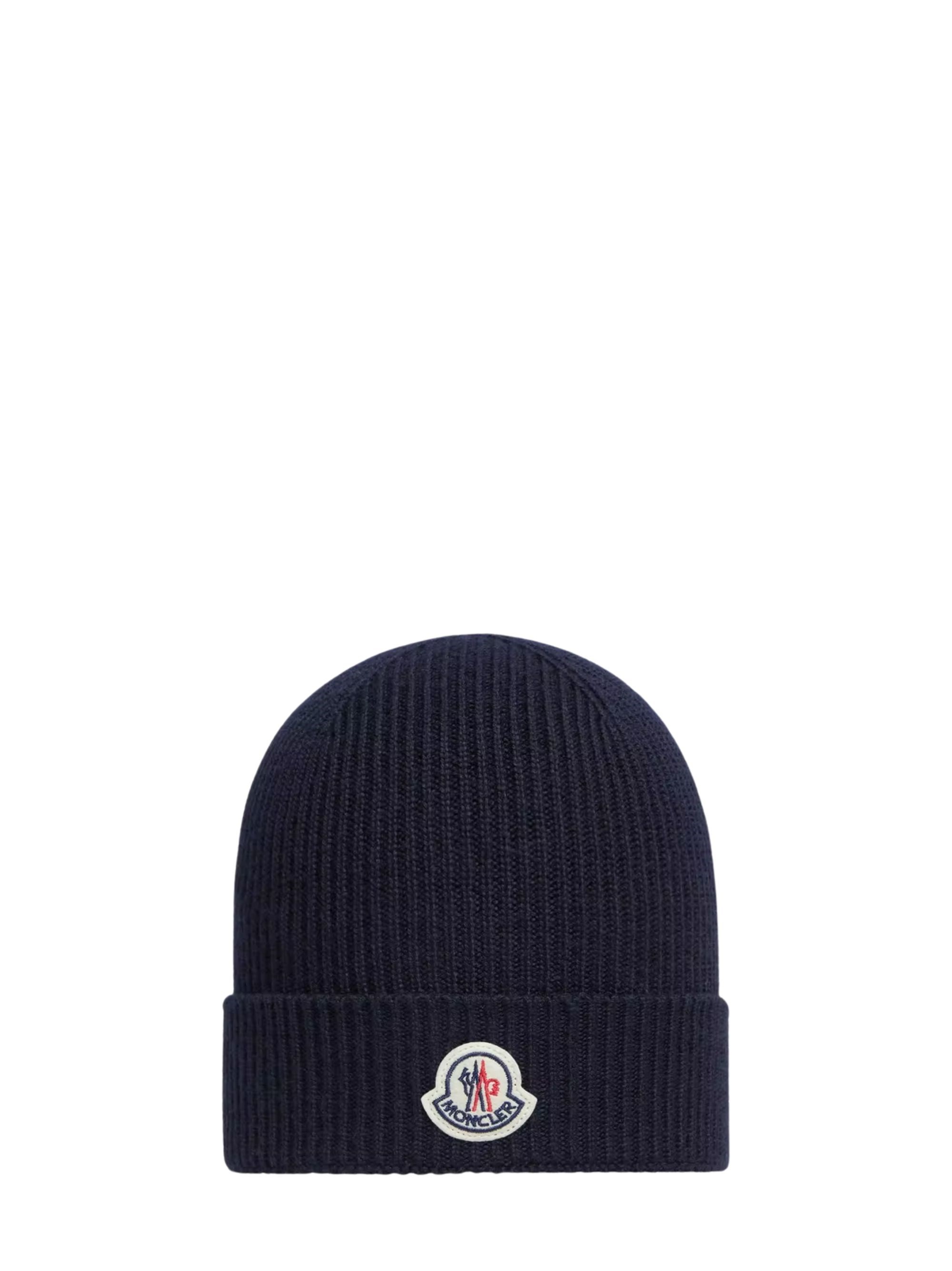 Moncler Logo Wool Beanie