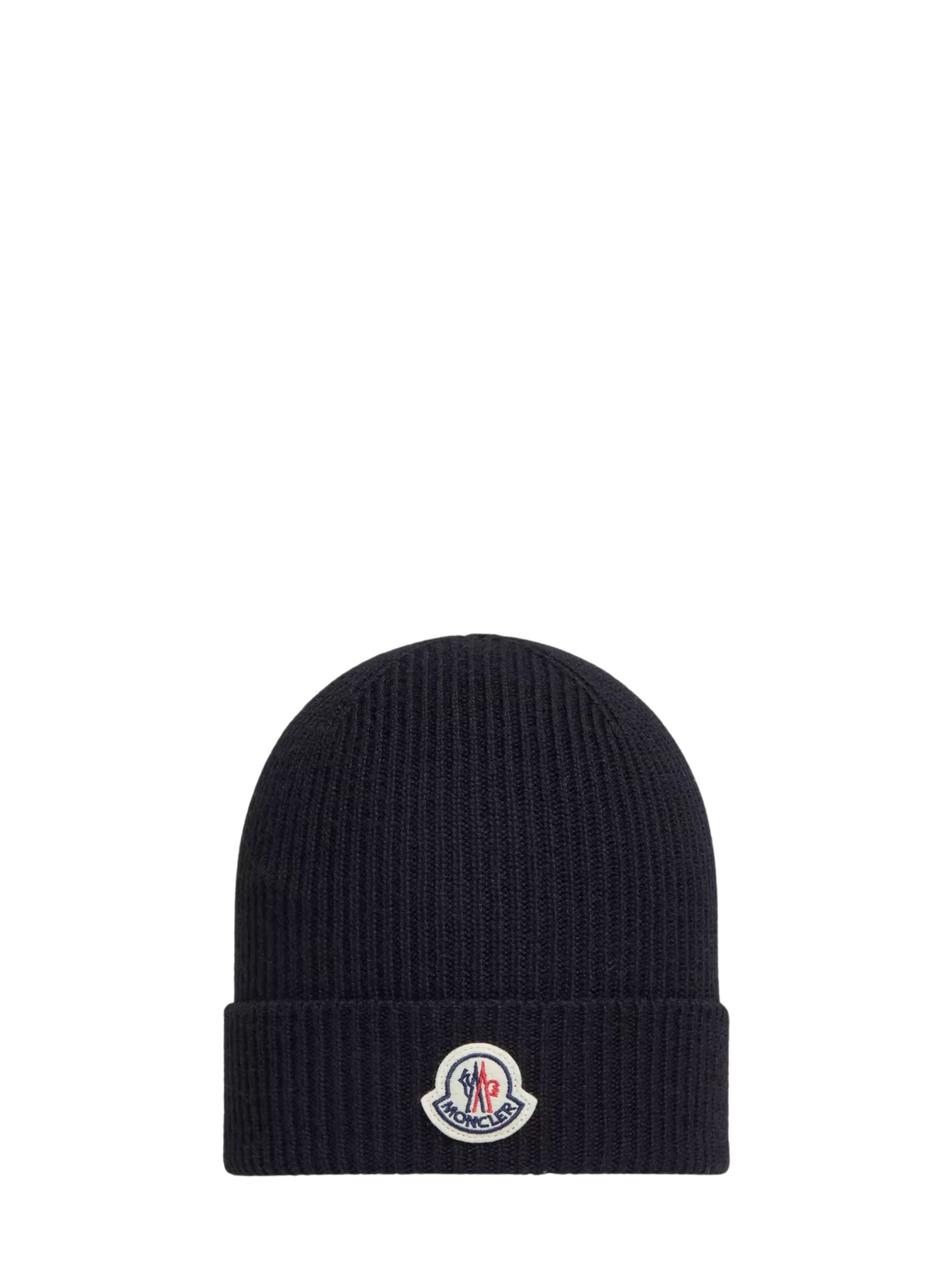 Moncler Logo Wool Beanie