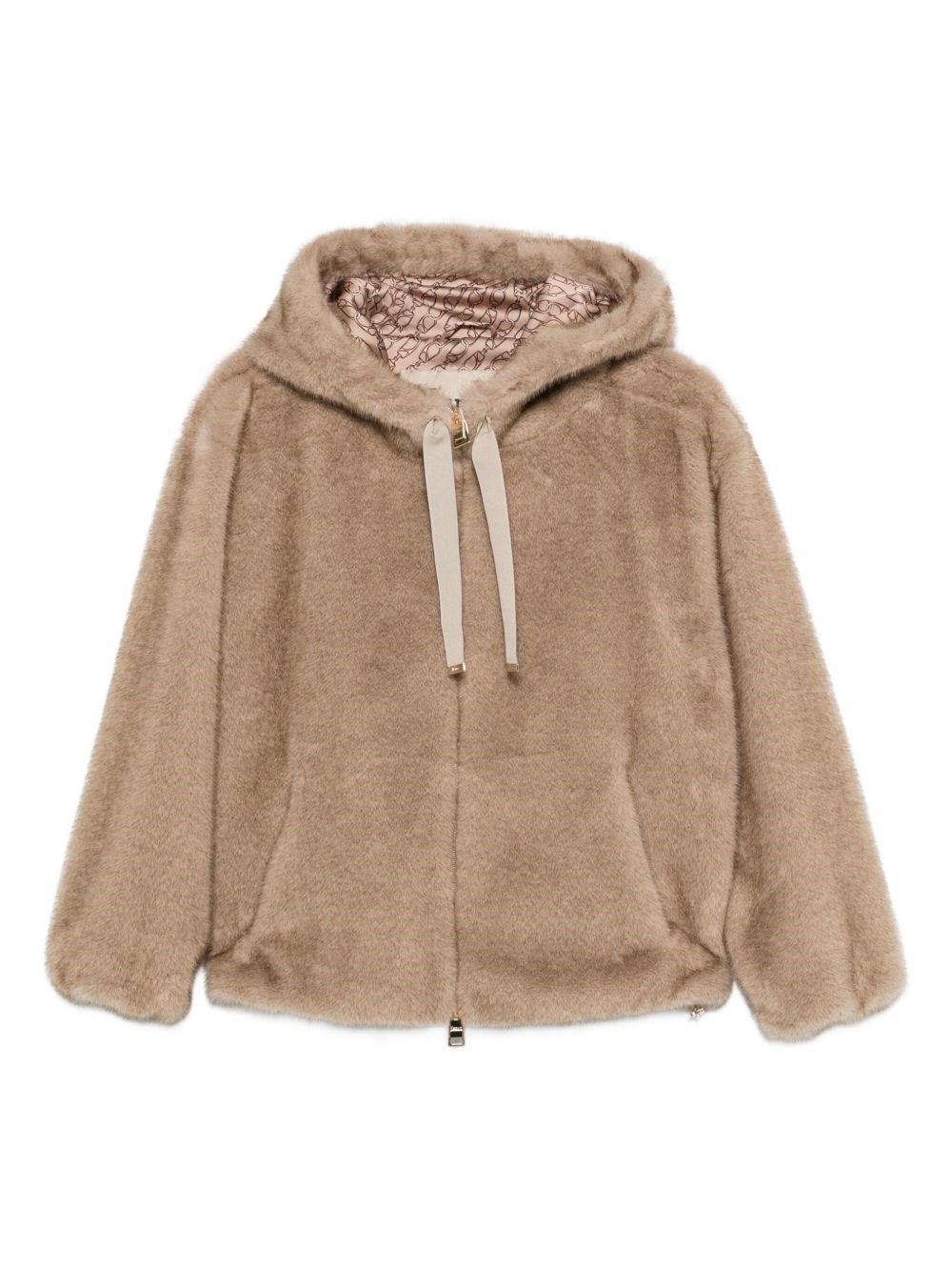 Herno Giacca Bomber In Pelliccia Sintetica