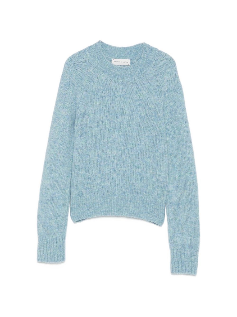 DRIES VAN NOTEN | Light blue alpaca-blend Texas crewneck sweater<BR/> | female | XS