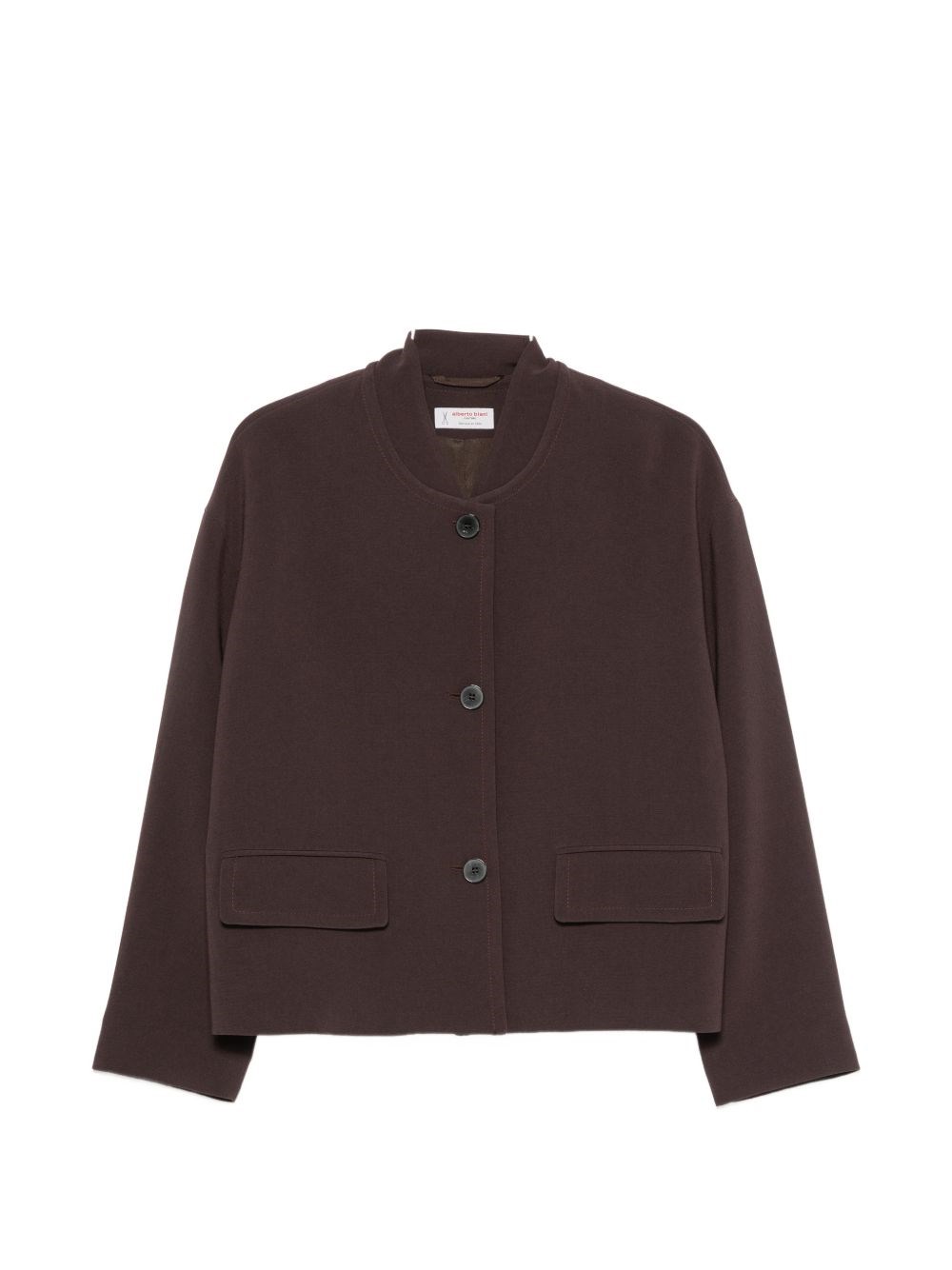 Button-Fastening Flap-Pocket Jacket