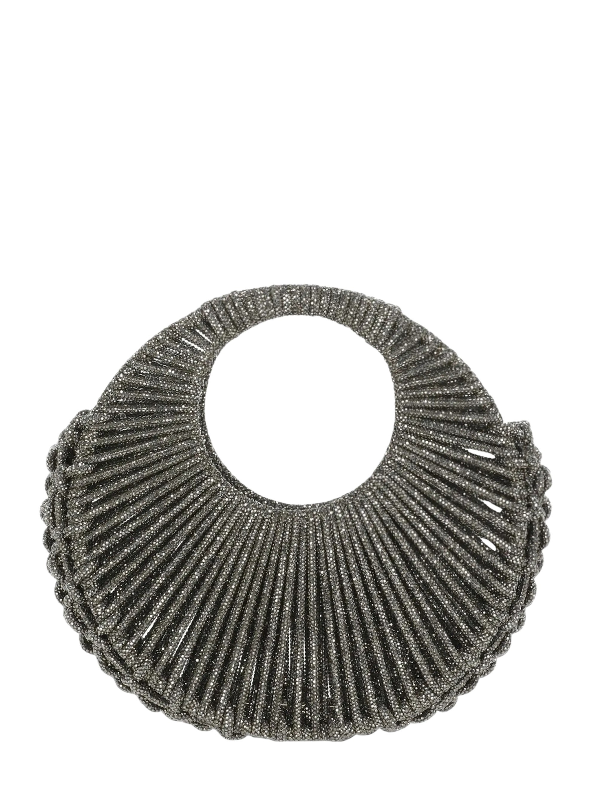HIBOURAMA Jaya Crystal-Embellished Woven Tote Bag
