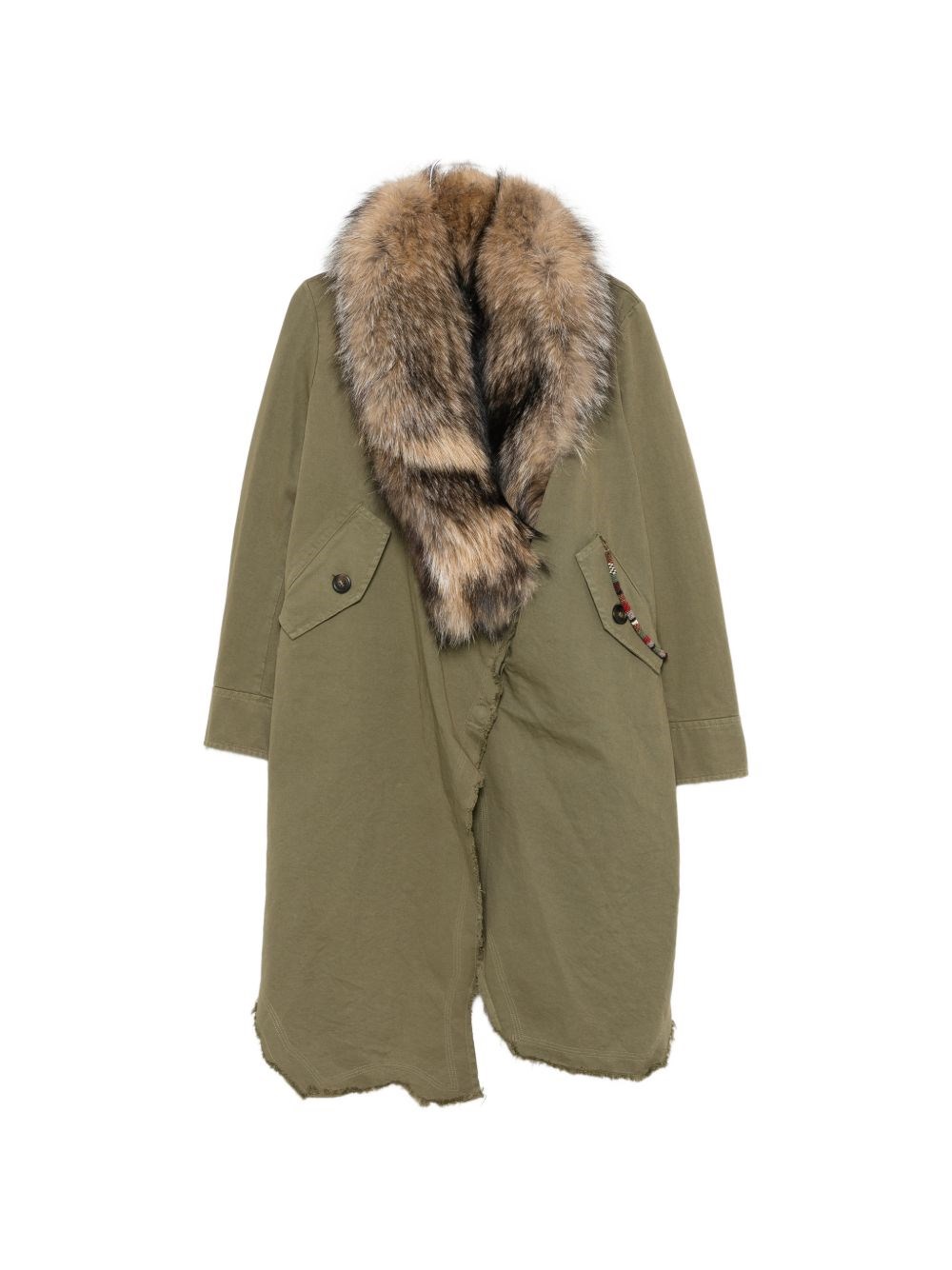 Wool Midi Parka Coat