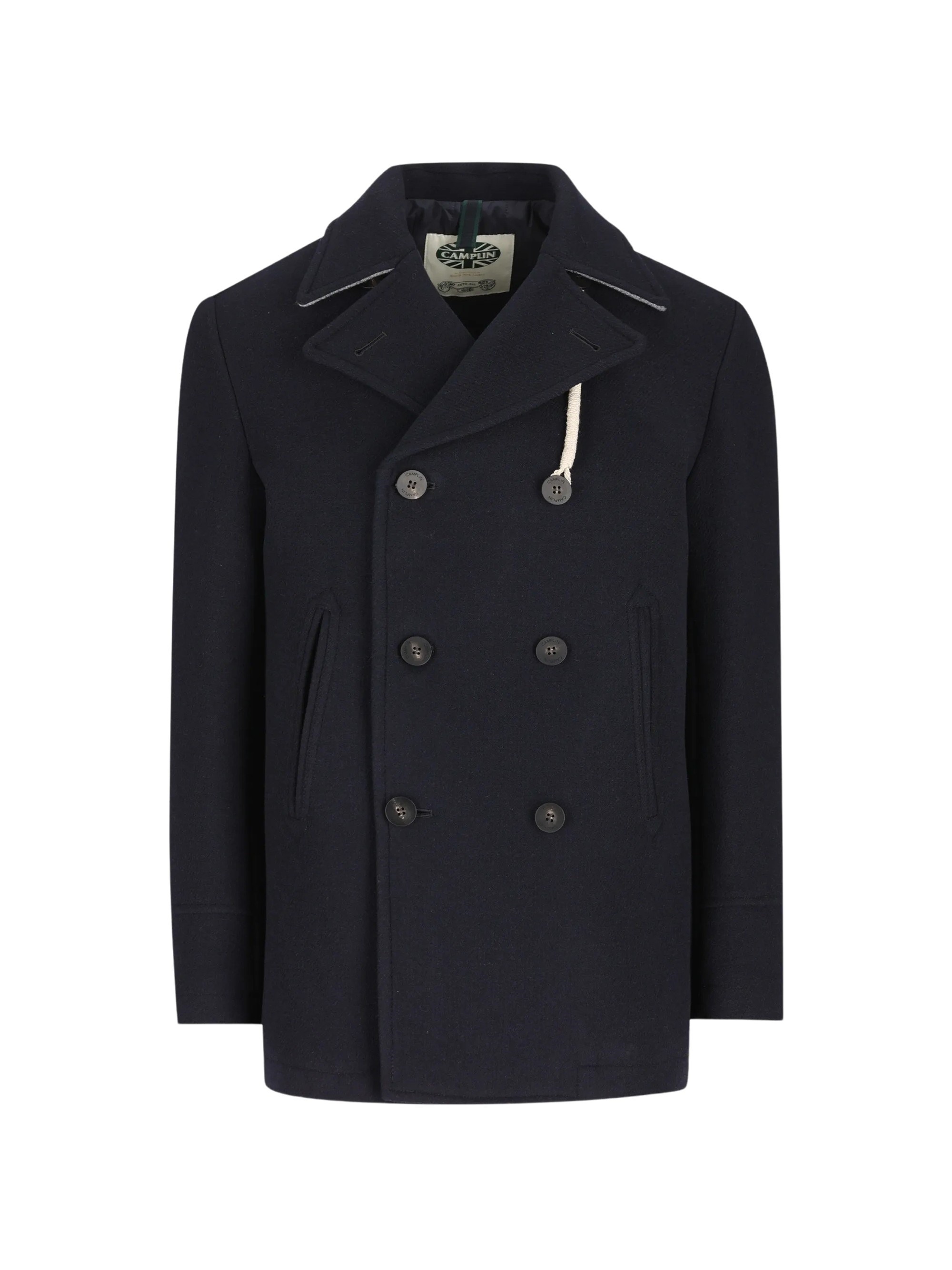 Double-Breasted Notch-Lapel Peacoat