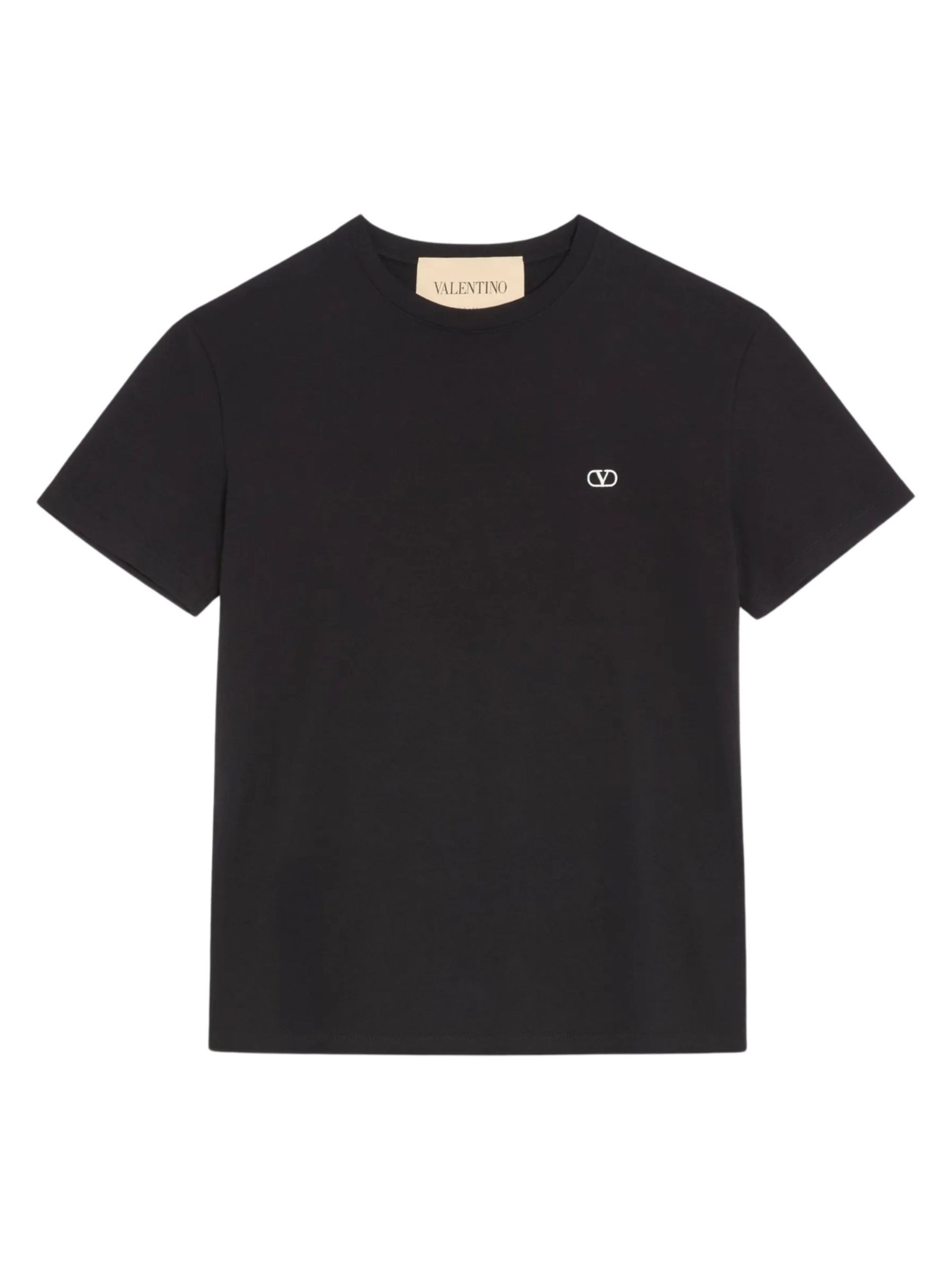 Valentino Cotton T-Shirt With Vlogo Embroidery