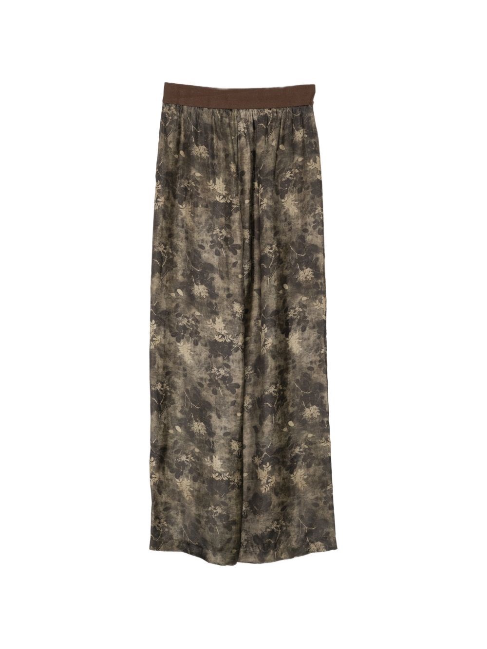 Uma Wang Viscose-Cupro Wide-Leg Trousers — Green