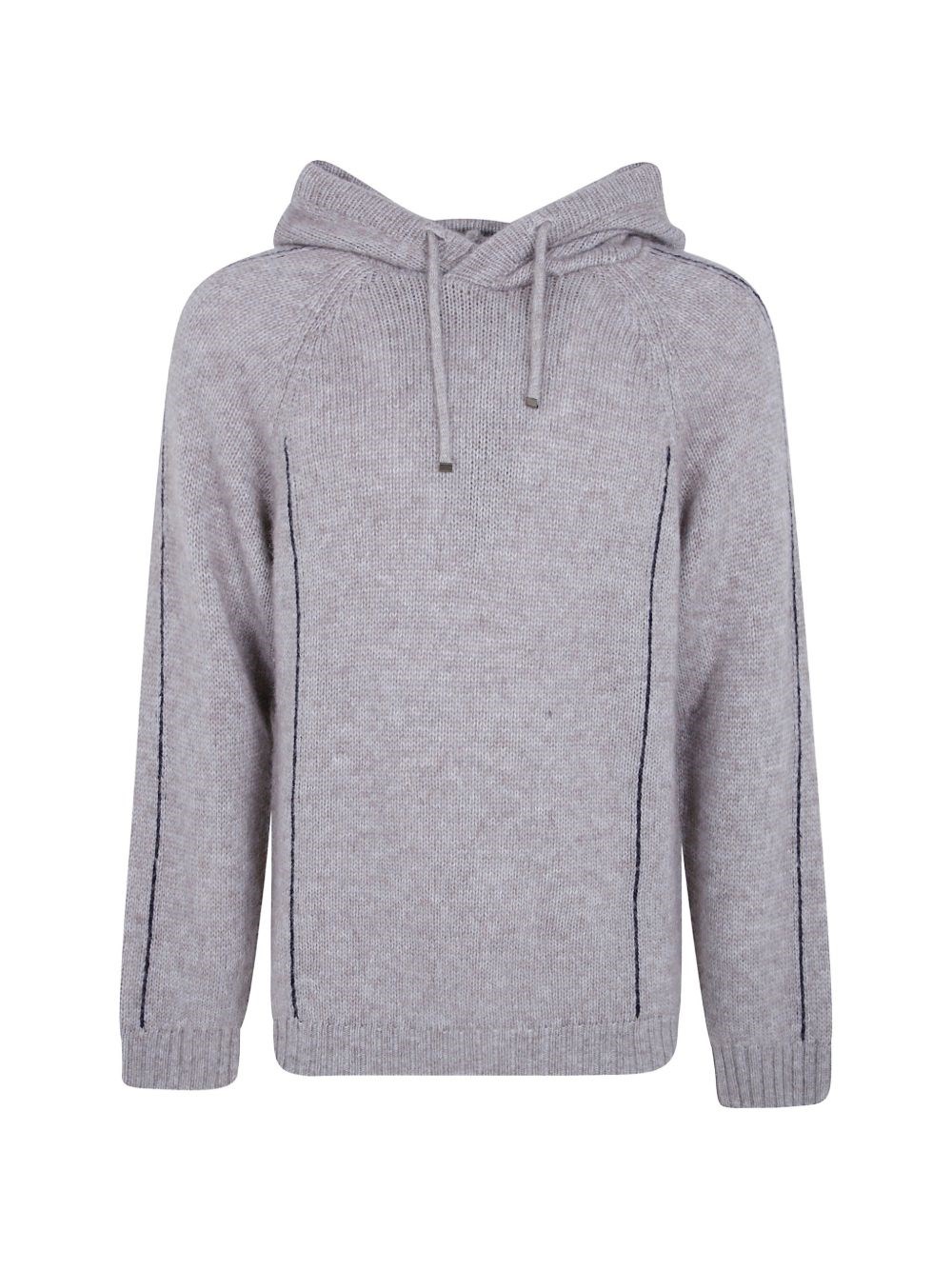 Giorgio Armani Felpa Con Cappuccio In Misto Lana