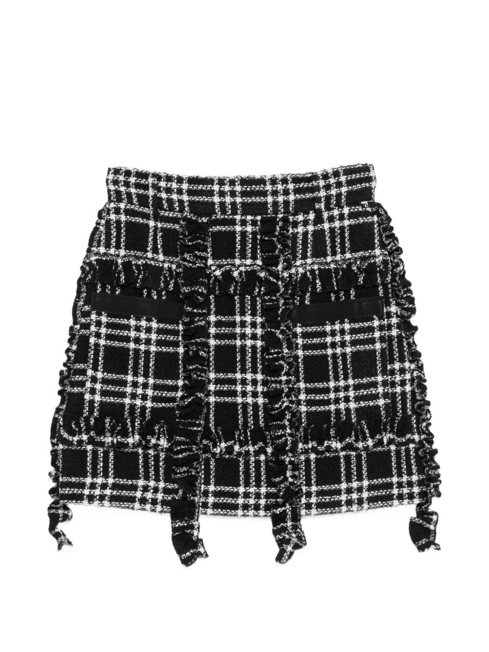 Checked Short Skirt