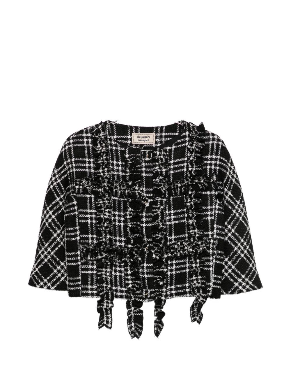 Checked Short Jacket