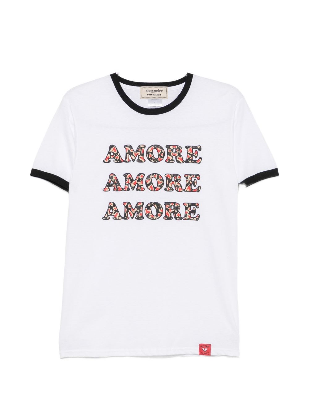 ALESSANDRO ENRIQUEZ T-Shirt In Cotone Con Stampa Amore