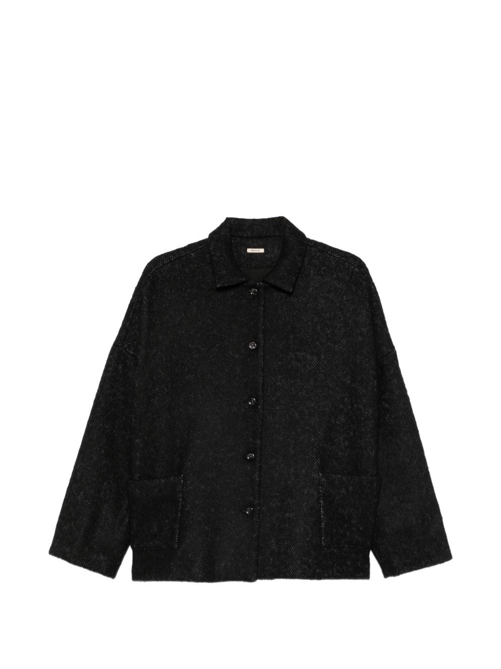 Apuntob Cotton And Wool Jacket In Black