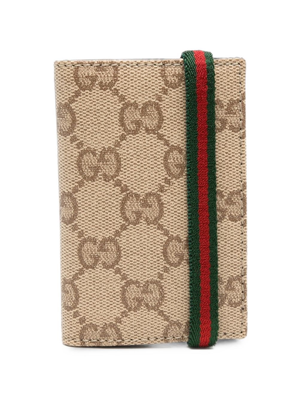 Gucci Gg And Web Detail Wallet