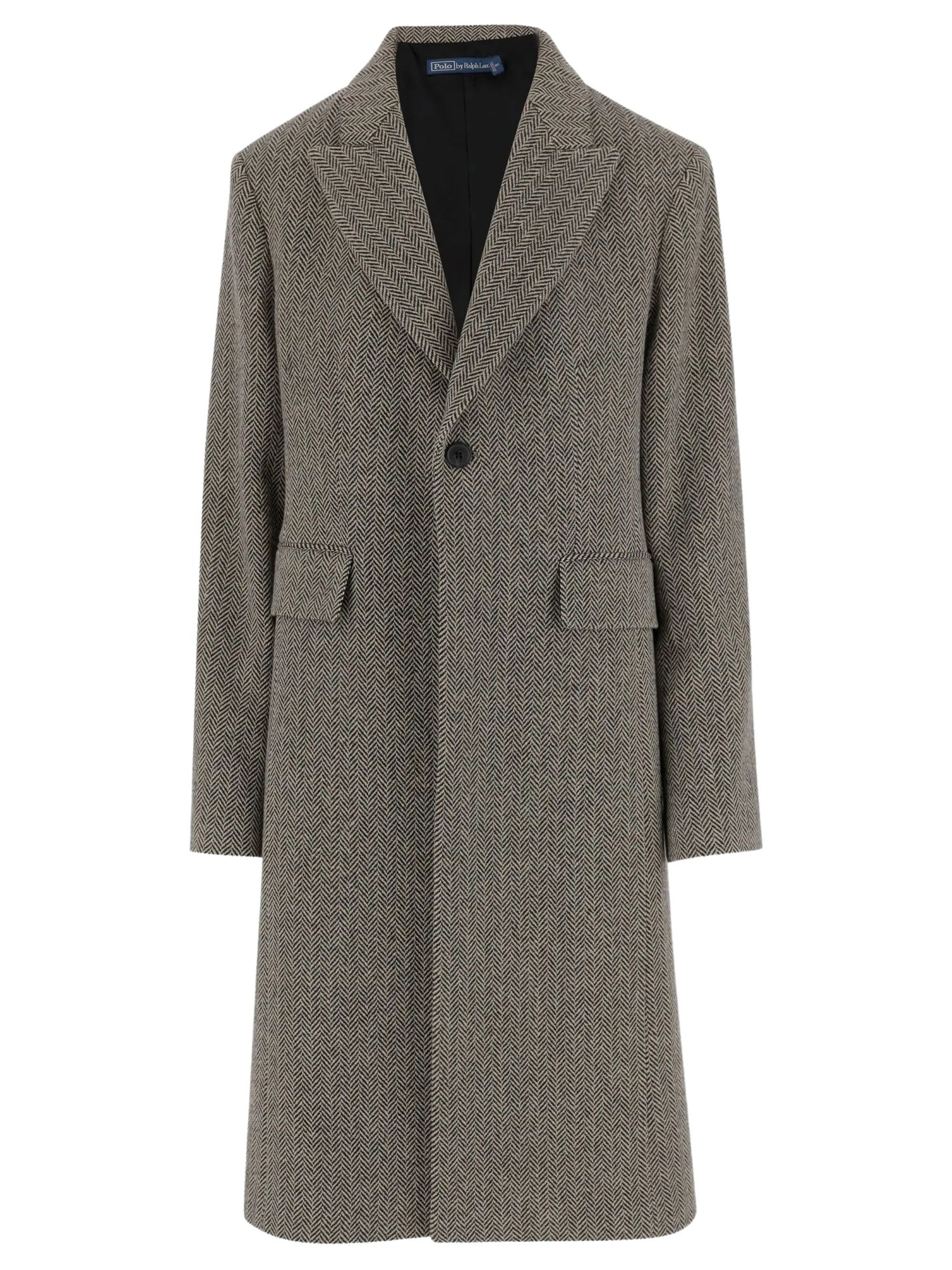 POLO RALPH LAUREN Herringbone Single-Breasted Coat