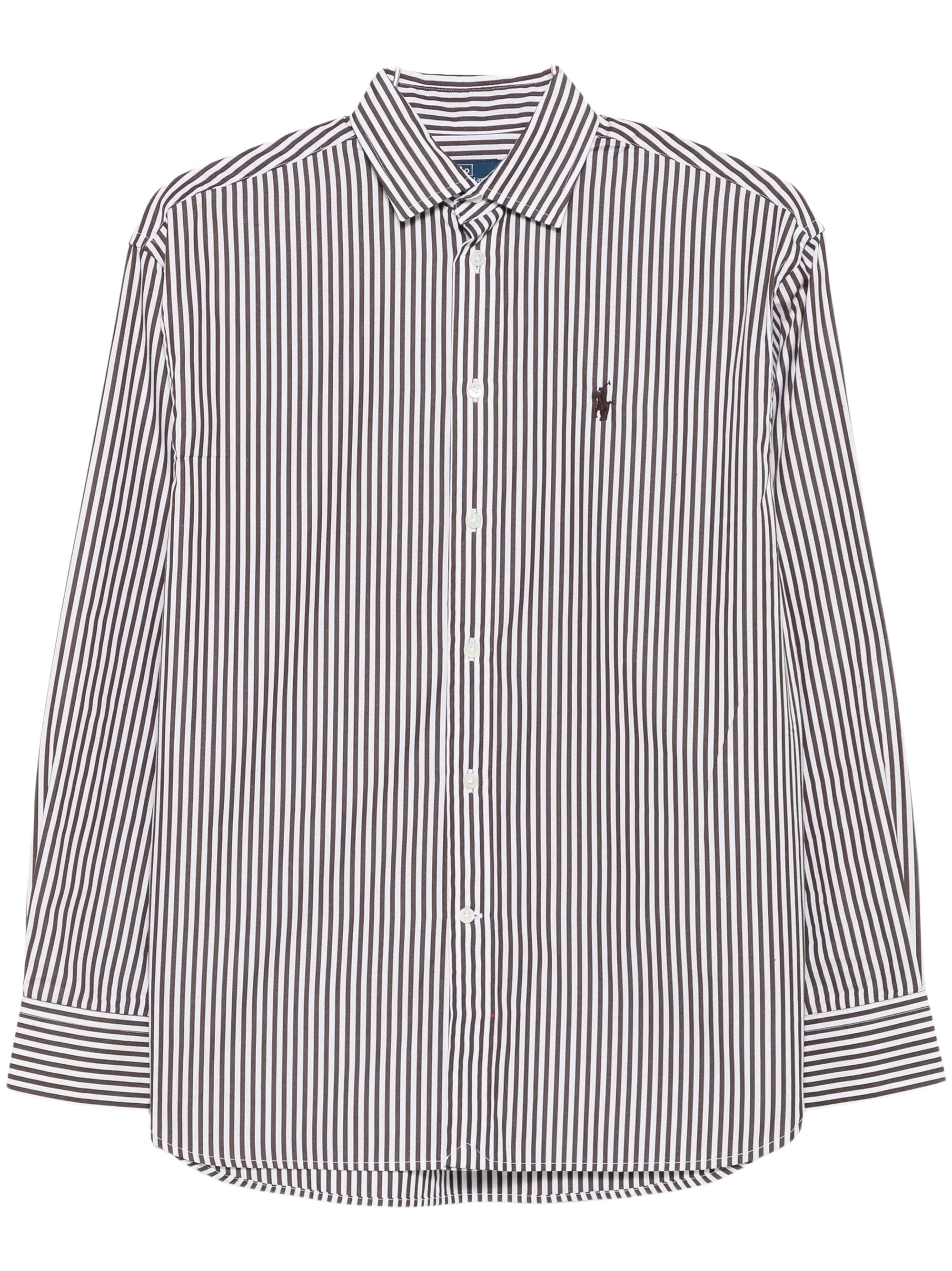 POLO RALPH LAUREN Camicia A Righe Con Logo Ricamato