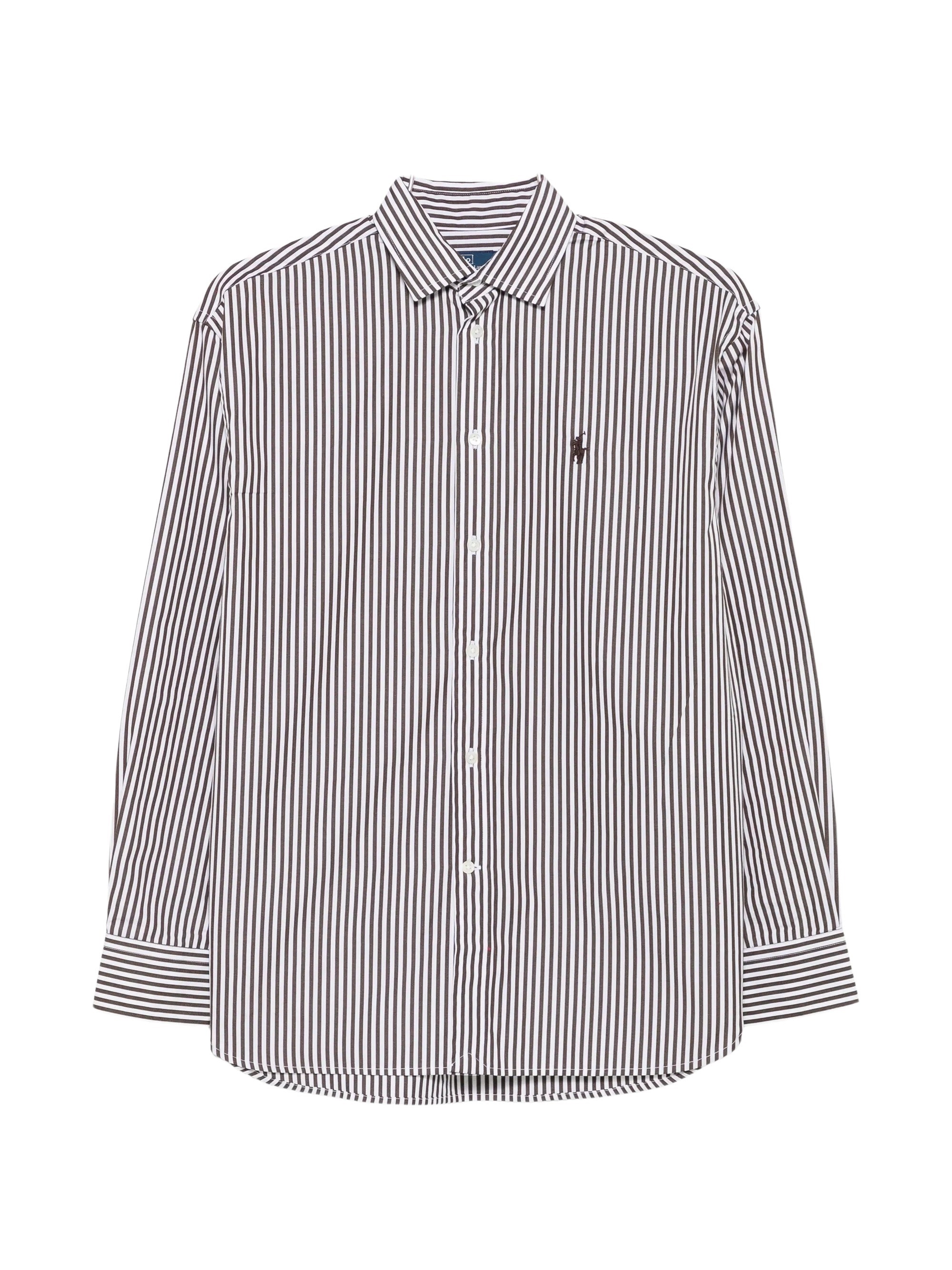 POLO RALPH LAUREN Striped Embroidered-Logo Shirt