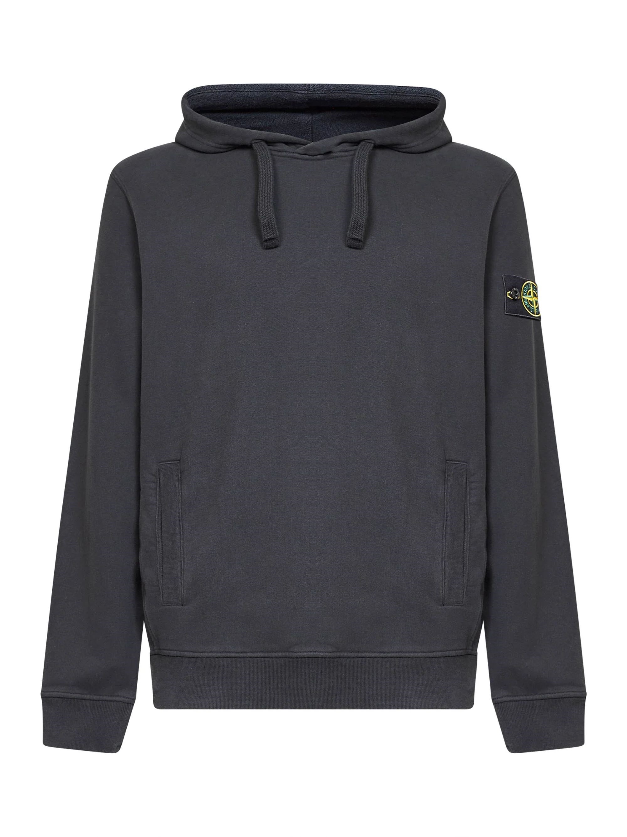 STONE ISLAND | Black stretch organic cotton hoodie | male | XL - Image 4