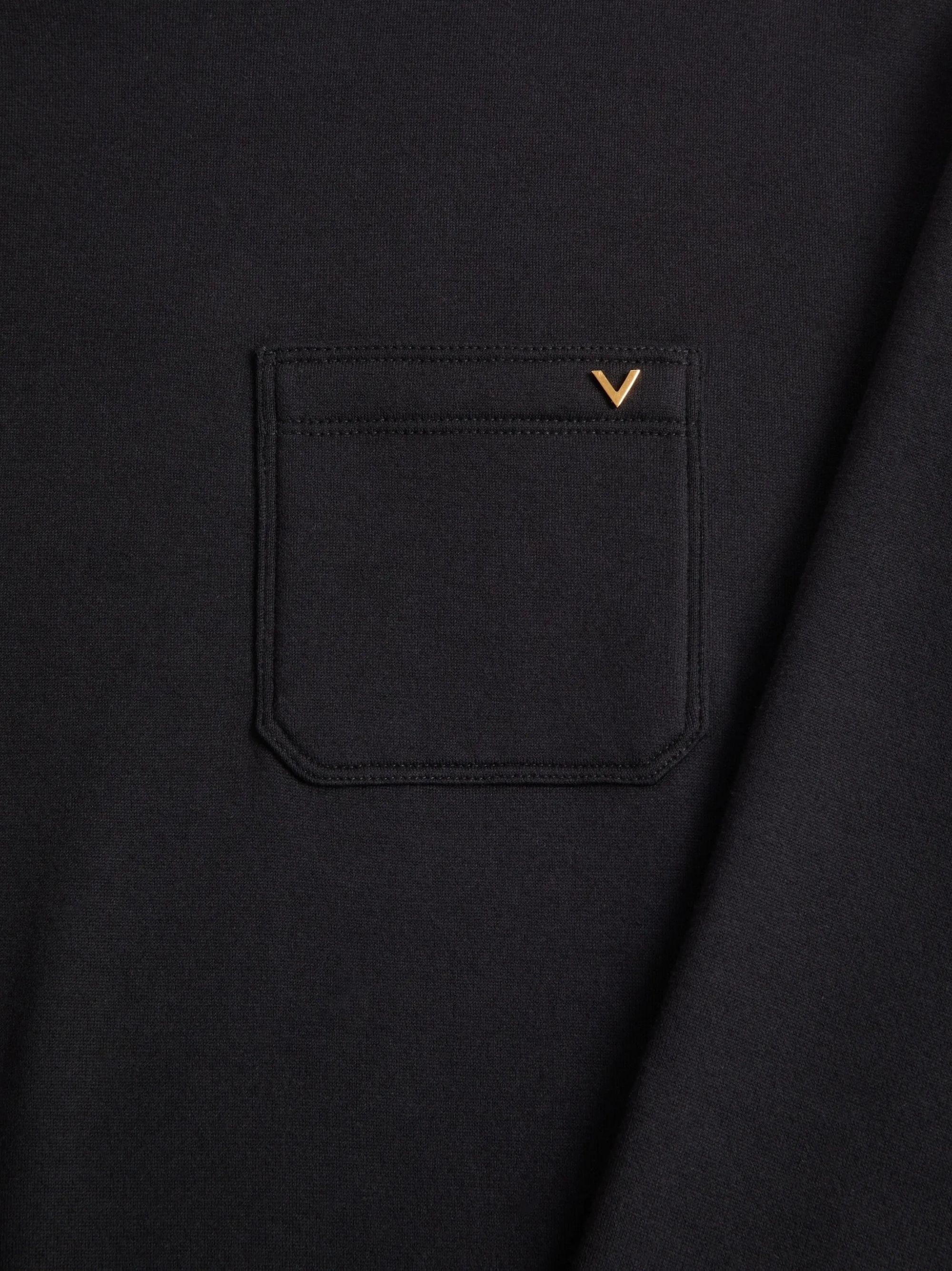 Valentino Cotton Sweatshirt With Vgold