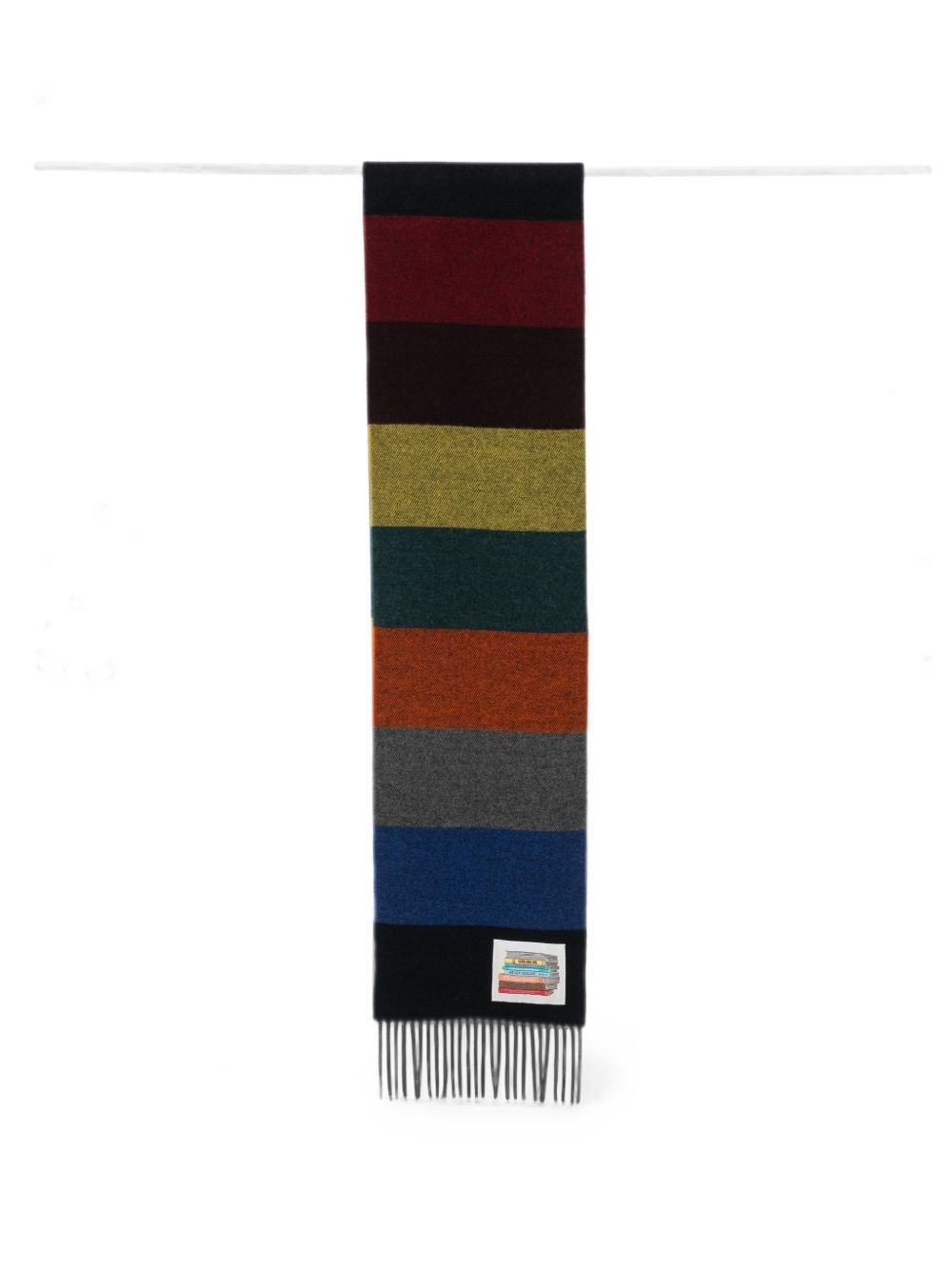 Paul Smith Multicolour Block Stripe Wool Scarf
