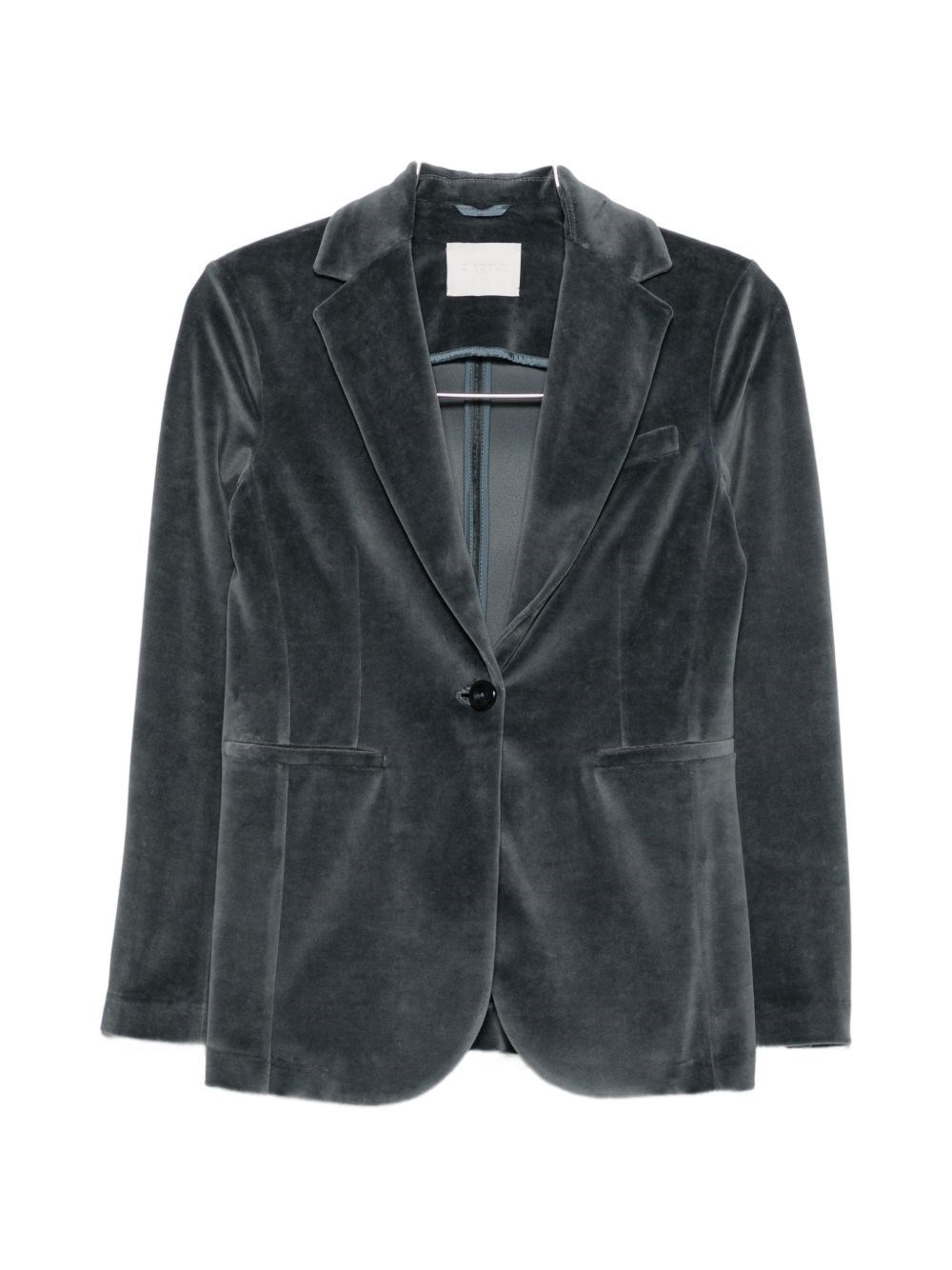 Velvet Single-Breasted Jacket