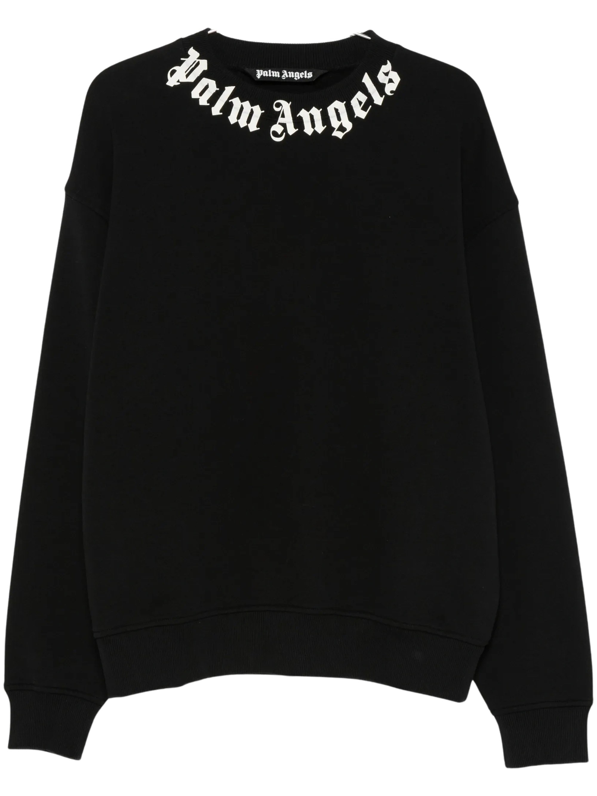 Palm Angels Logo-Print Crew-Neck Sweatshirt