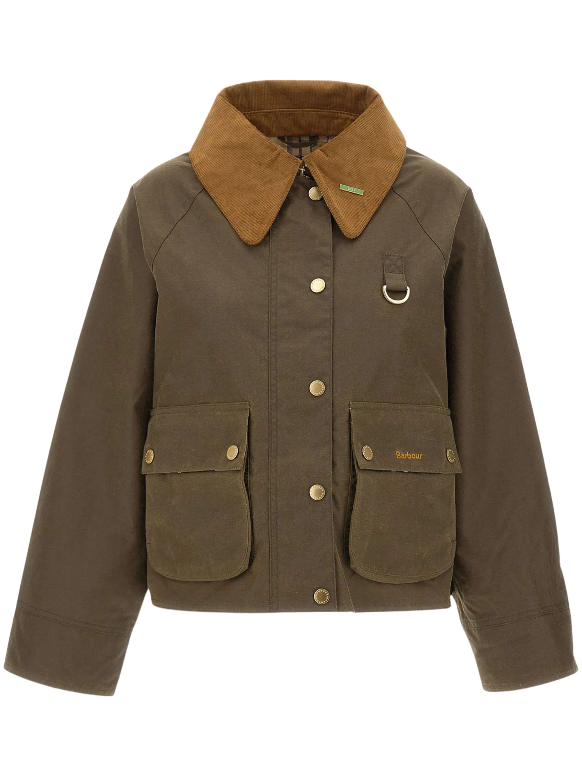 Barbour Giacca In Cotone Cerato Marrone Nocciola
