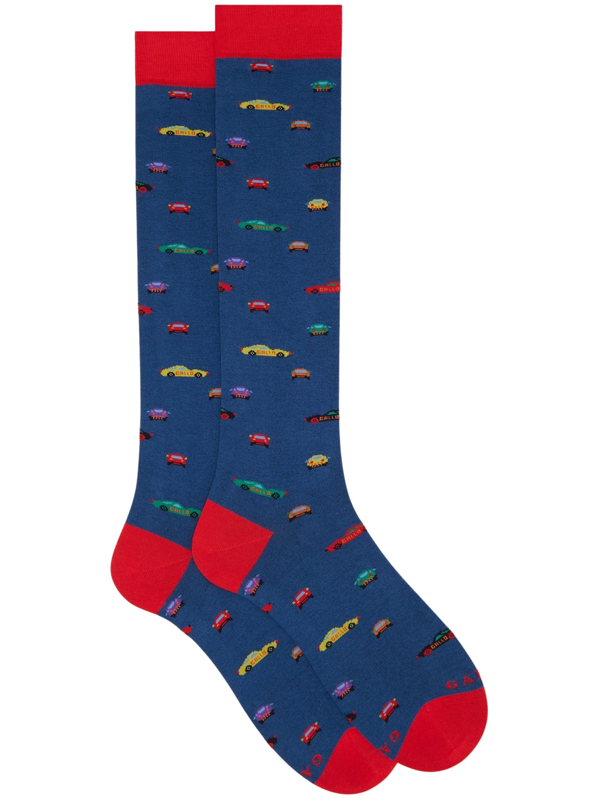 Long Blue Lightweight Cotton Socks