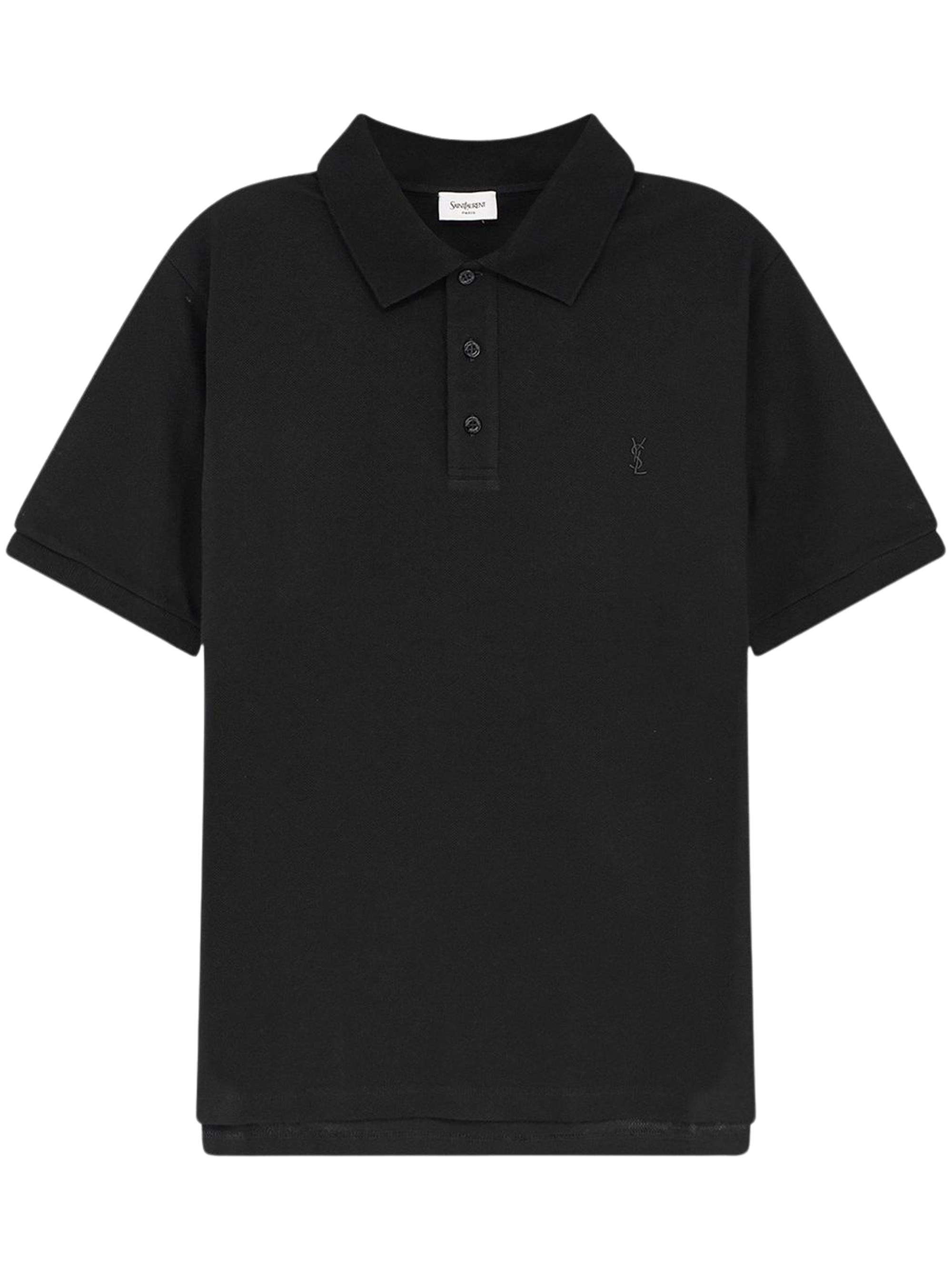 Saint Laurent Polo Shirt With Cassandre Embroidery