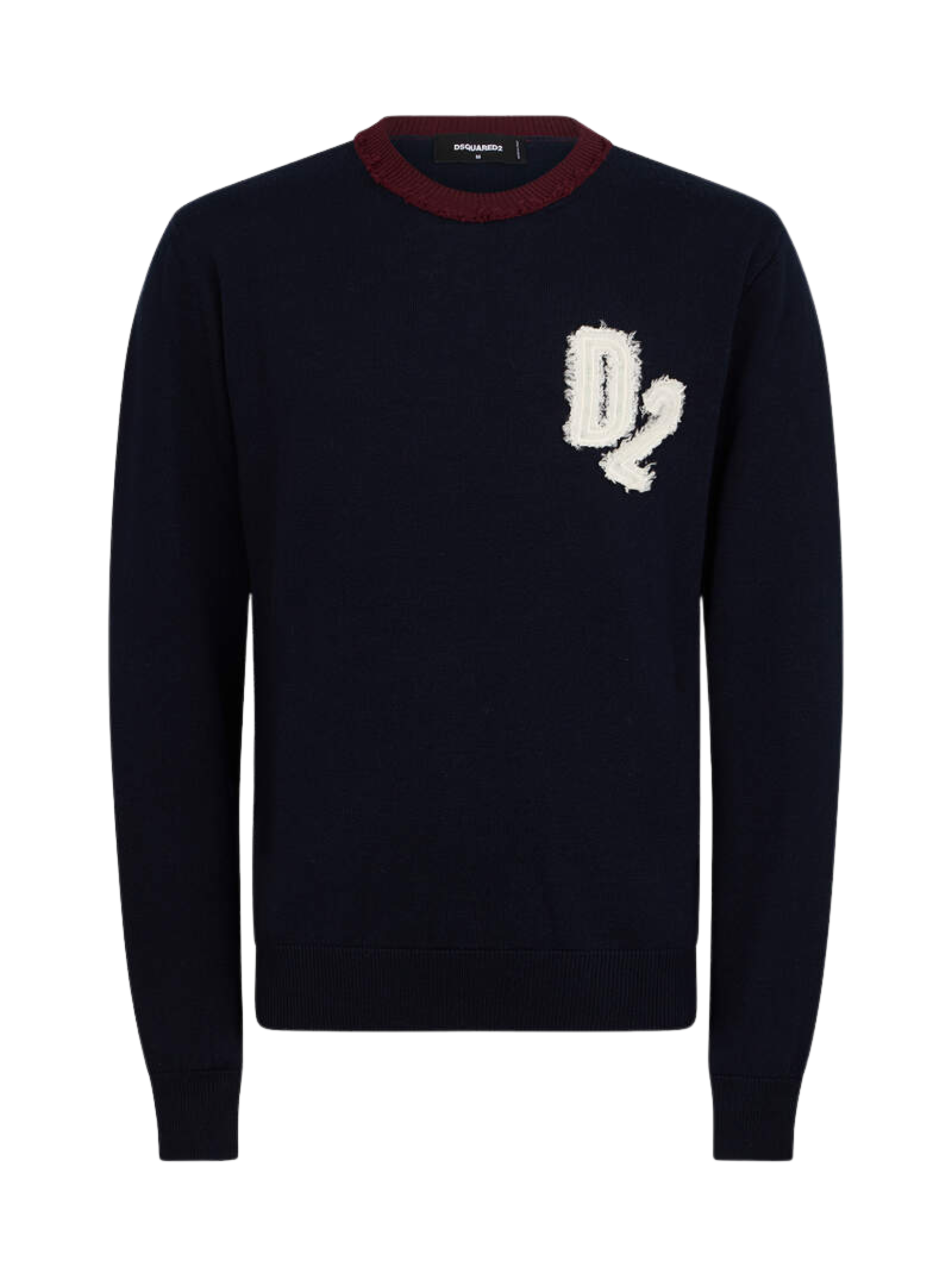 D2 - Pullover D2 College, Uomo, Nero, Taglia: L