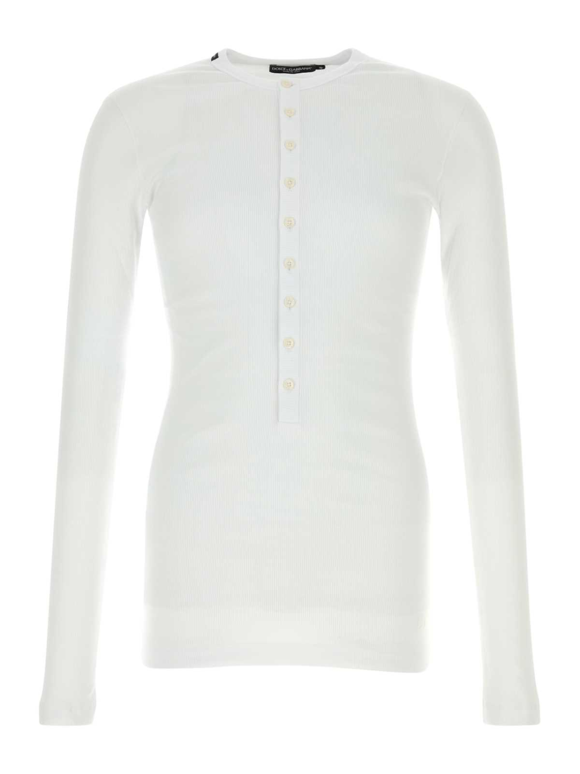 Dolce & Gabbana Long-Sleeve Henley T-Shirt