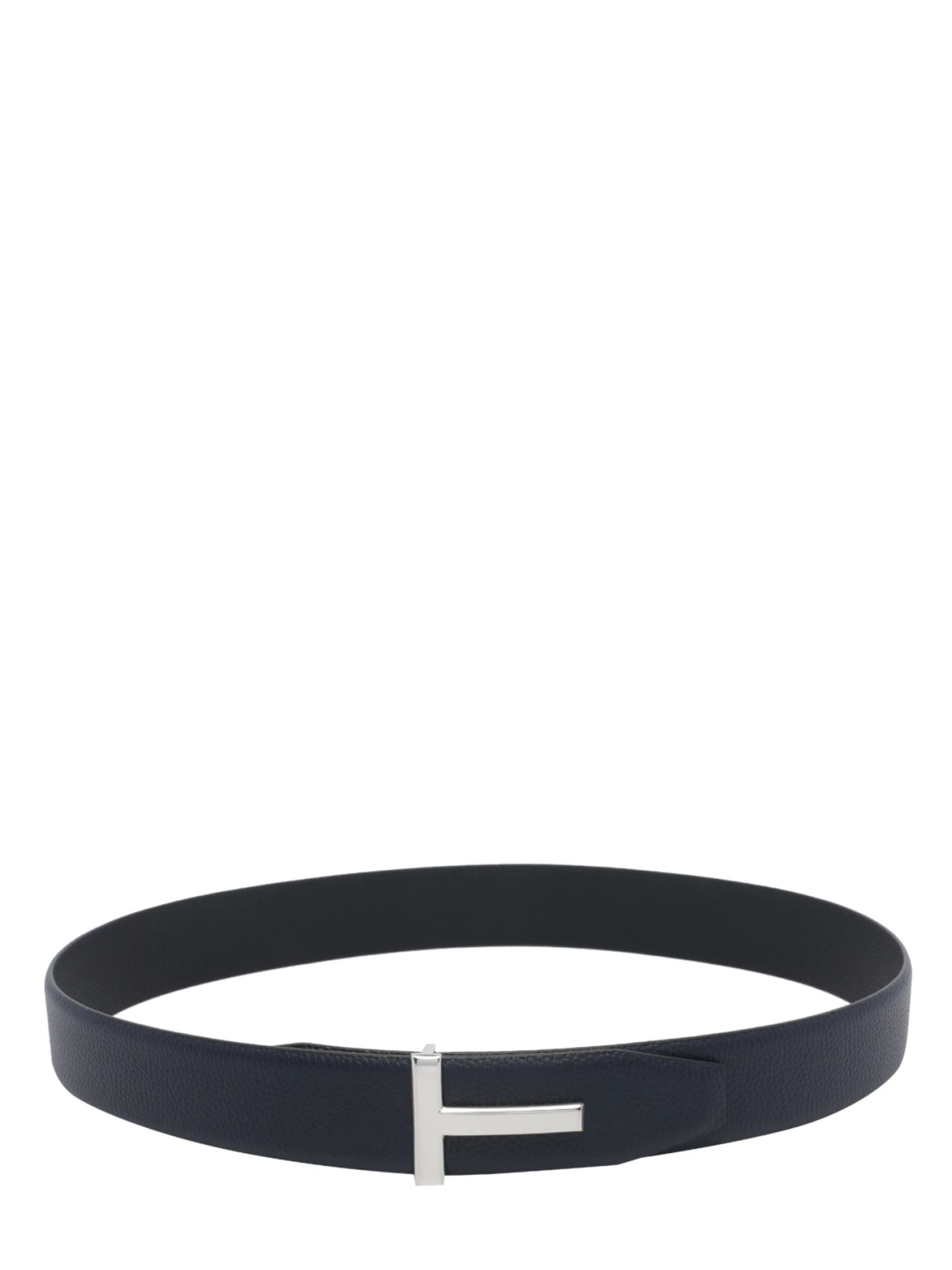 Tom Ford Black Calf Leather Bos Taurus Belt - 100 cm / 40 Inches - Image 6