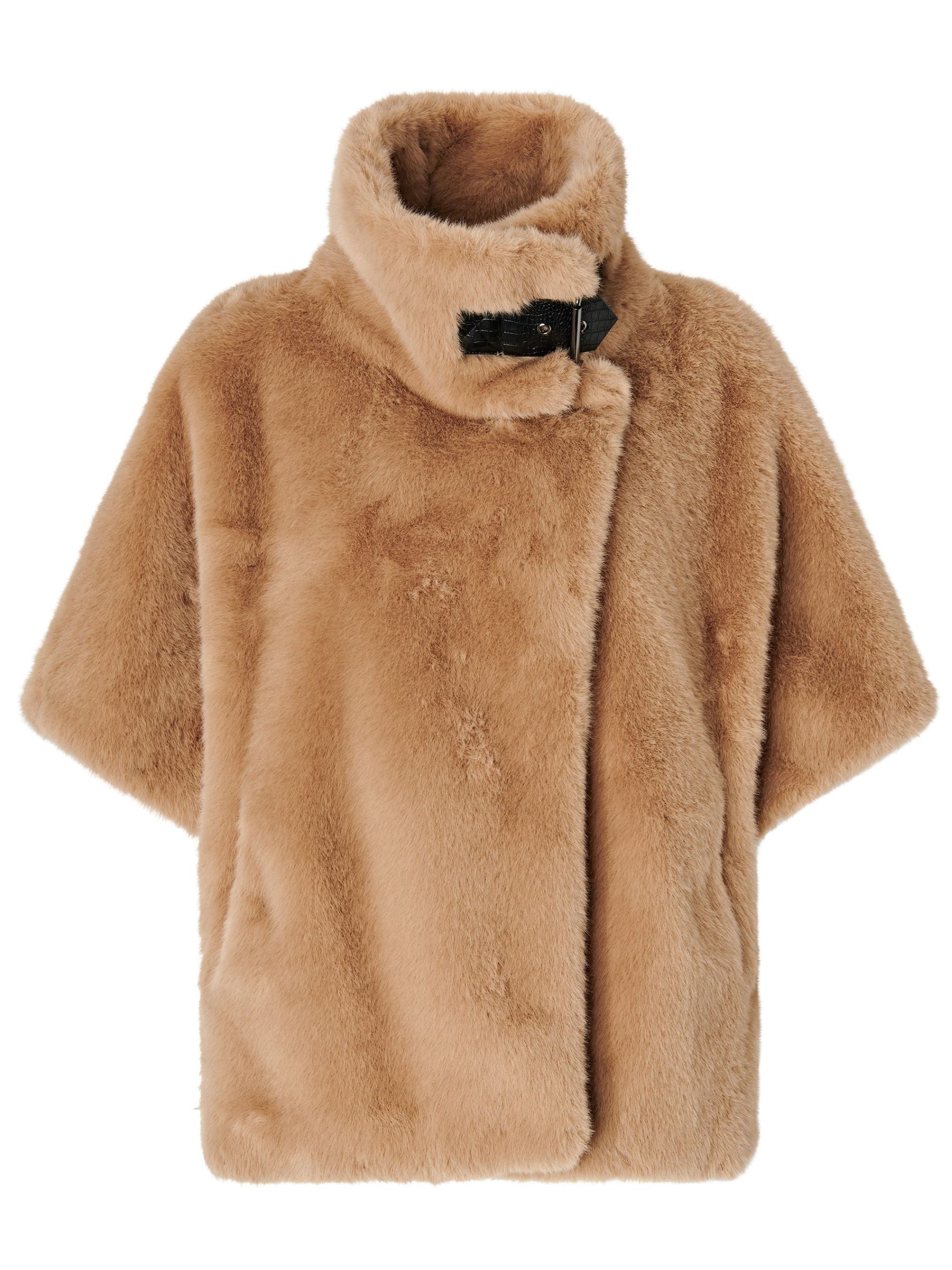 Pinko , Faux Fur & Shearling Jackets, Female, Beige, S, Faux Fur Jacket - Image 4