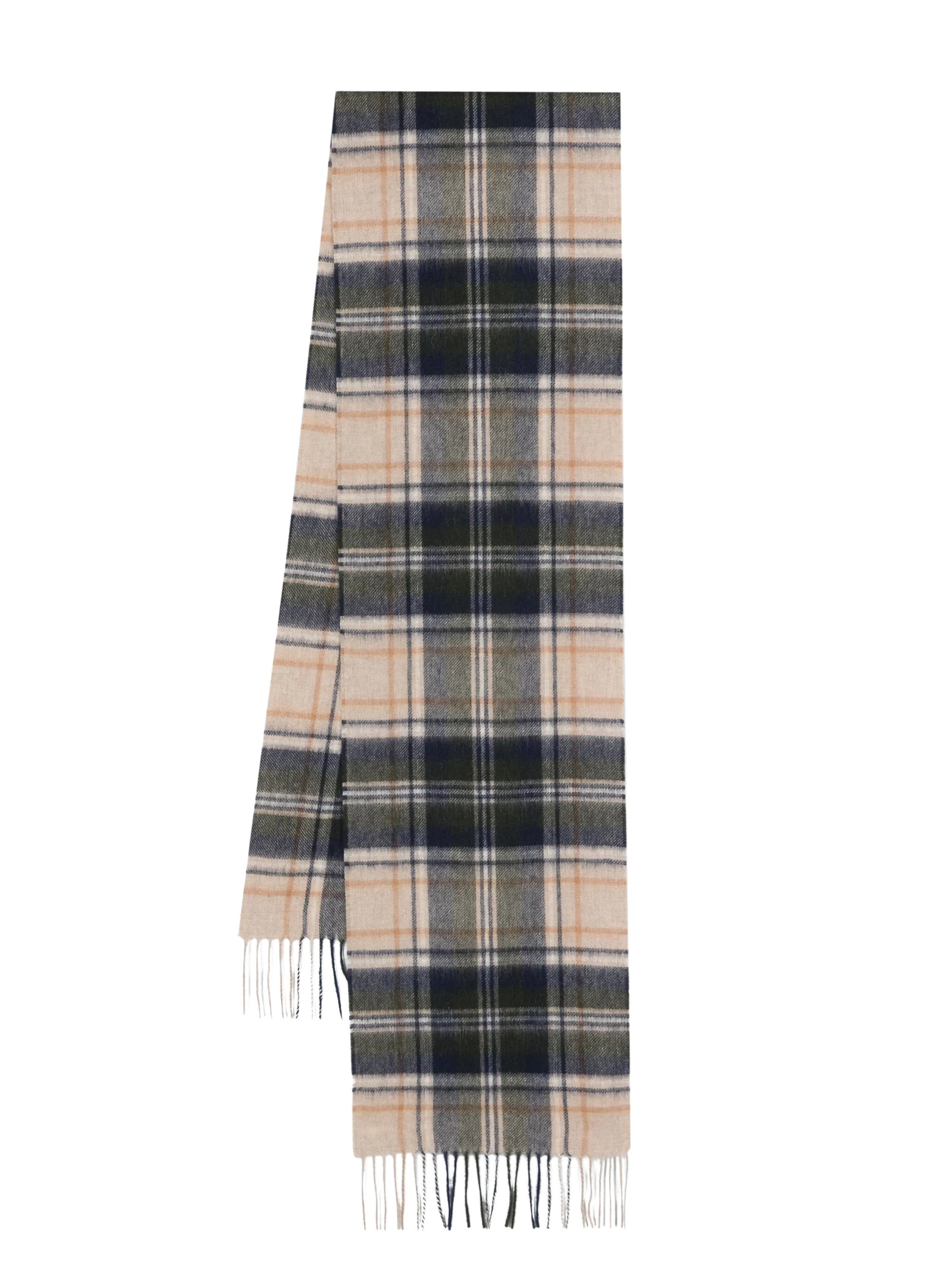 Barbour Tartan Wool And Cashmere Scarf