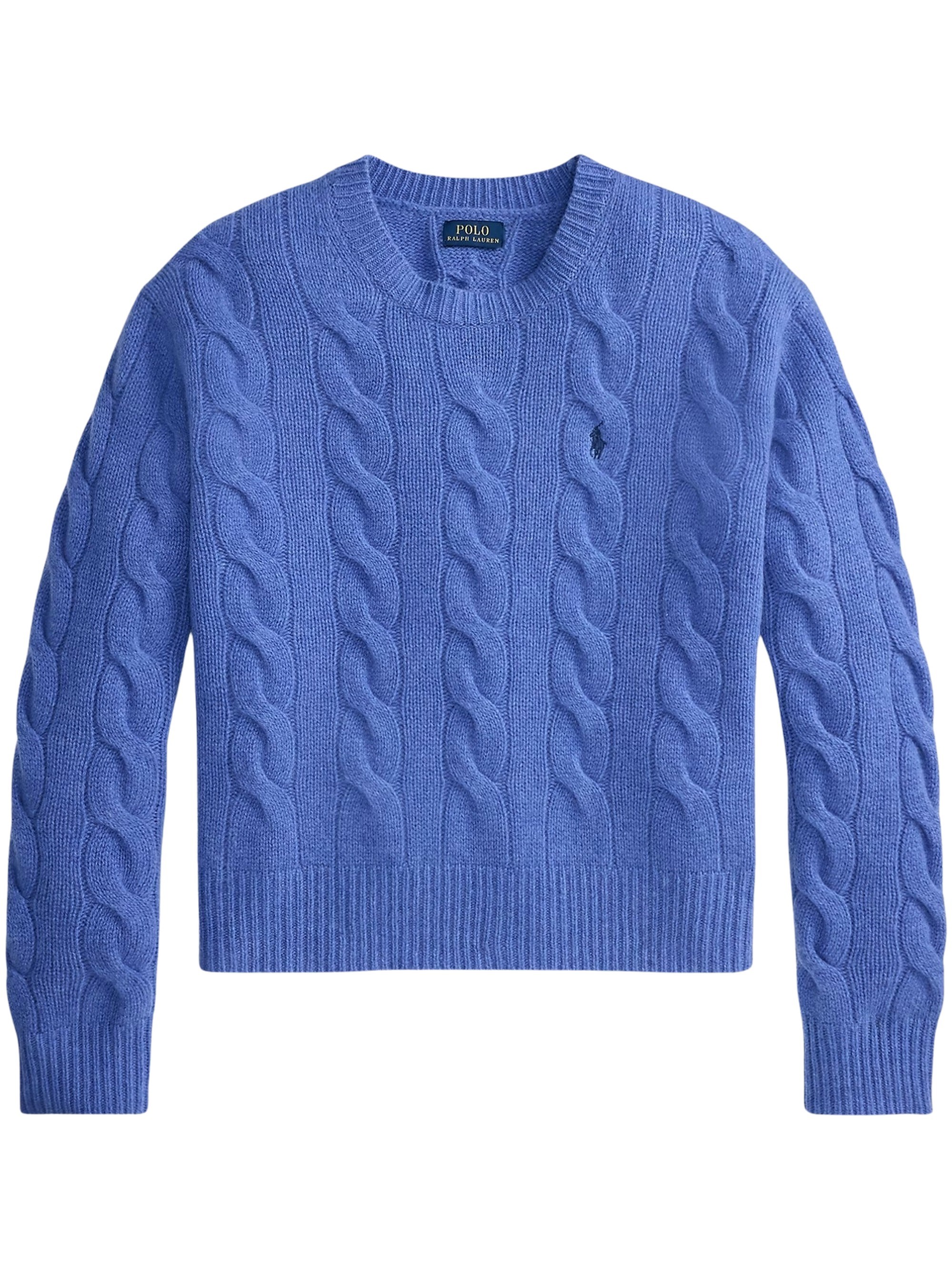 POLO RALPH LAUREN Logo Ricamato Maglione A Treccia