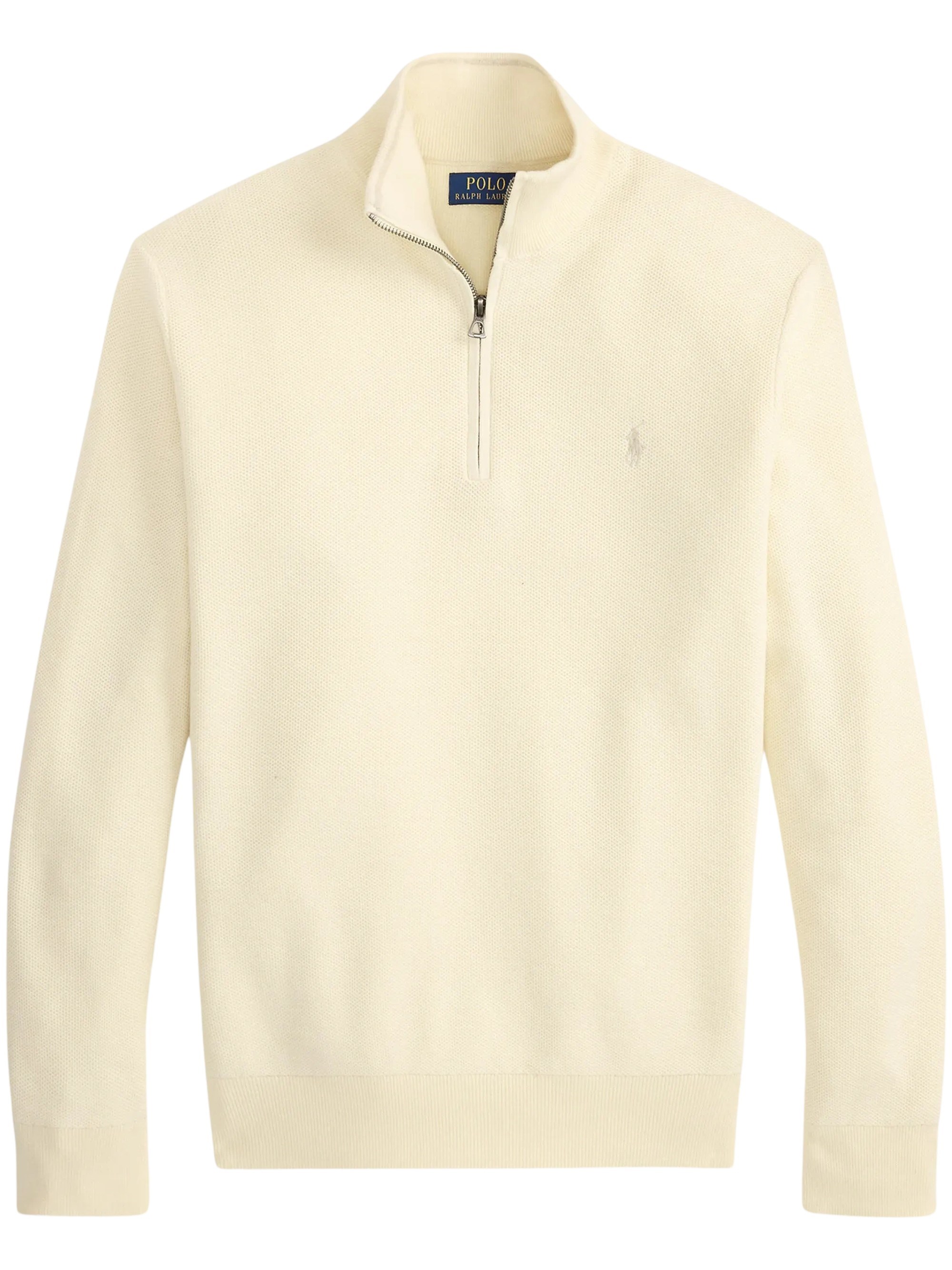 POLO RALPH LAUREN Maglione A Maglia Mesh Con Zip A Quarto